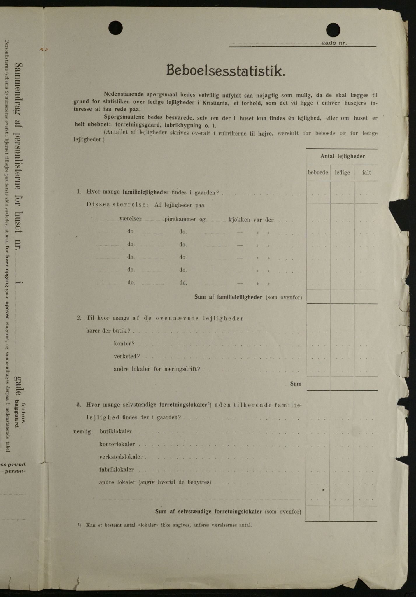 OBA, Municipal Census 1908 for Kristiania, 1908, p. 93023