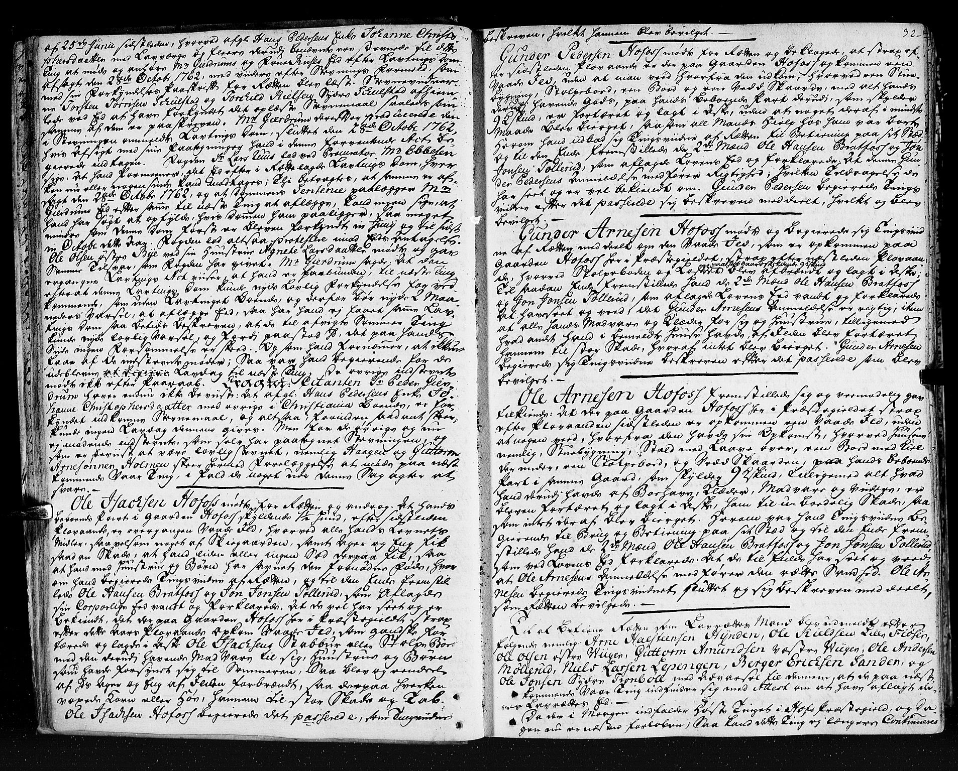 Solør og Østerdalen sorenskriveri, AV/SAH-TING-024/G/Gb/L0070: Tingbok, 1763-1766, p. 31b-32a