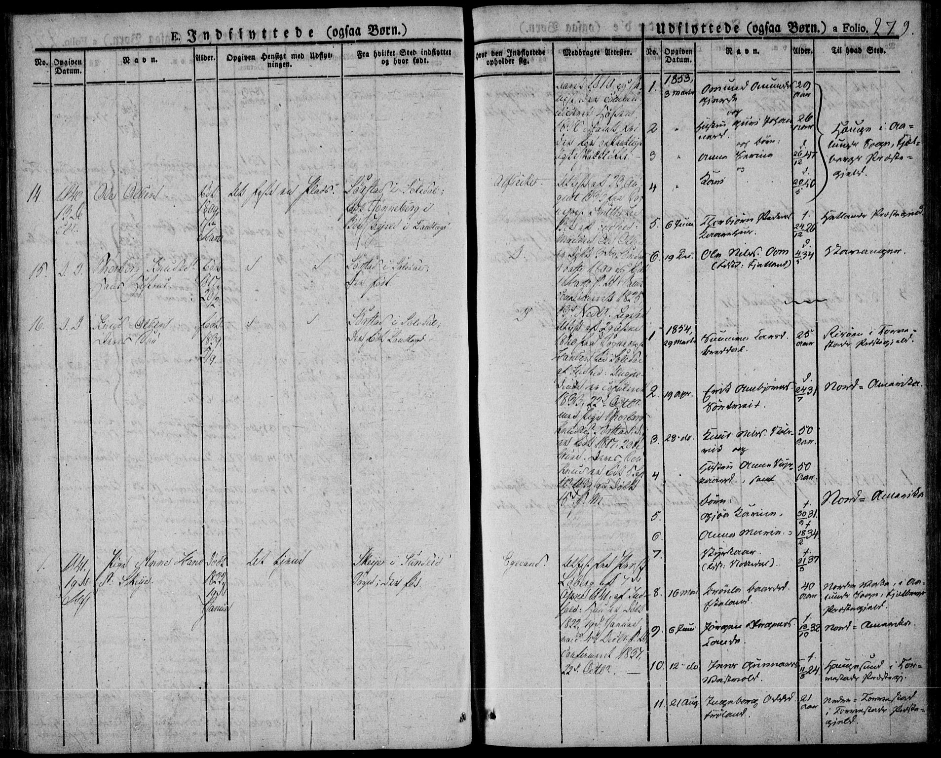 Skjold sokneprestkontor, AV/SAST-A-101847/H/Ha/Haa/L0005: Parish register (official) no. A 5, 1830-1856, p. 279