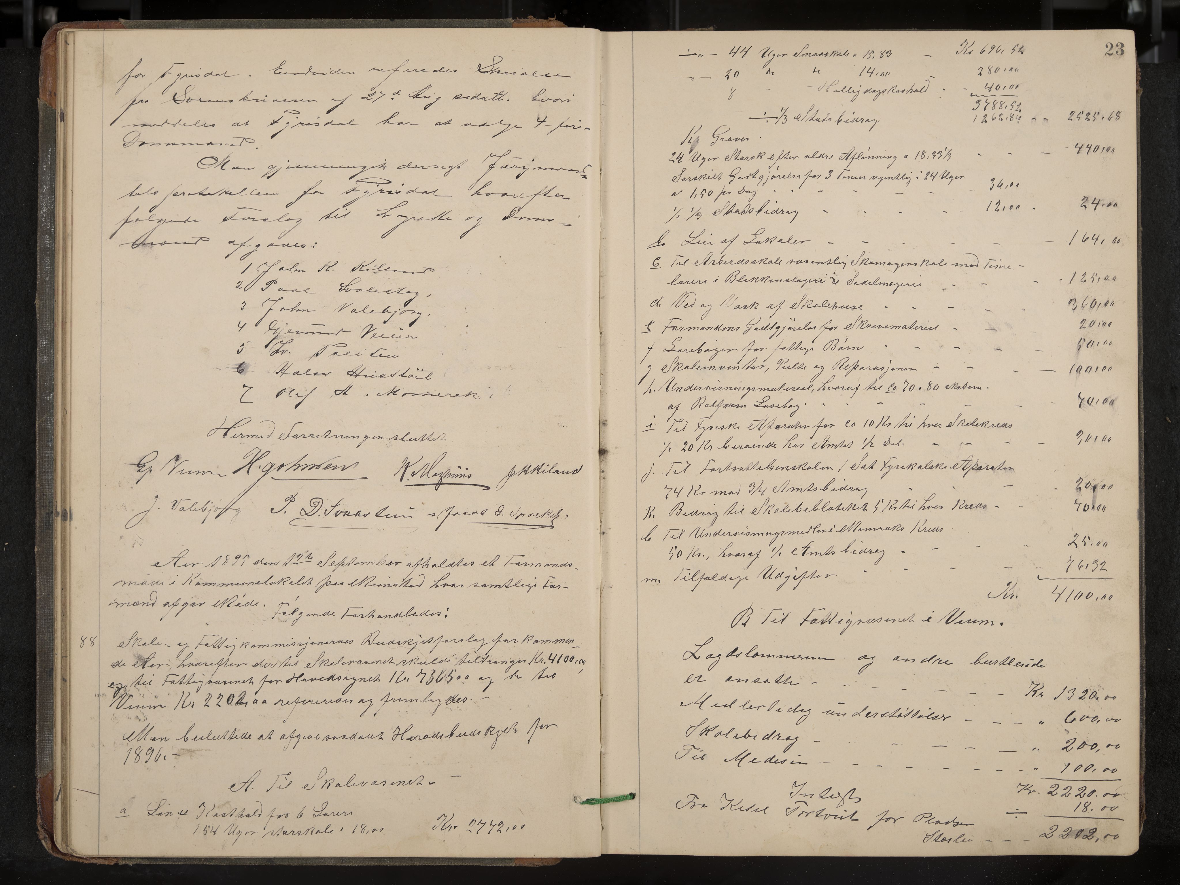 Fyresdal formannskap og sentraladministrasjon, IKAK/0831021-1/Aa/L0003: Møtebok, 1894-1903, p. 23