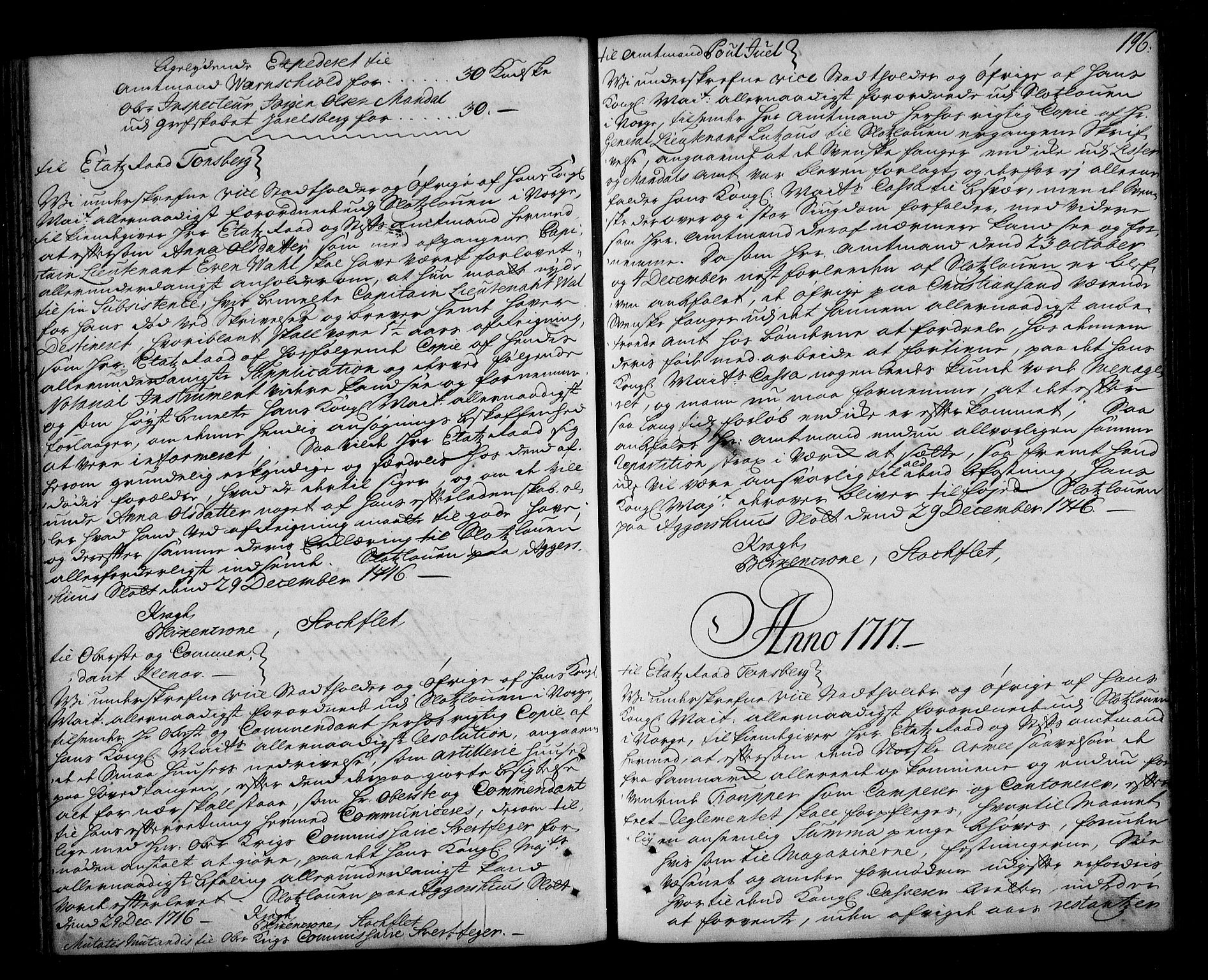 Stattholderembetet 1572-1771, AV/RA-EA-2870/Bd/L0010: Ordreprotokoll, 1715-1717, p. 195b-196a