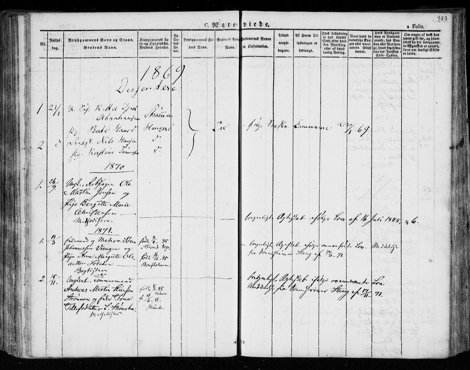 Øyestad sokneprestkontor, SAK/1111-0049/F/Fa/L0013: Parish register (official) no. A 13, 1827-1842, p. 333