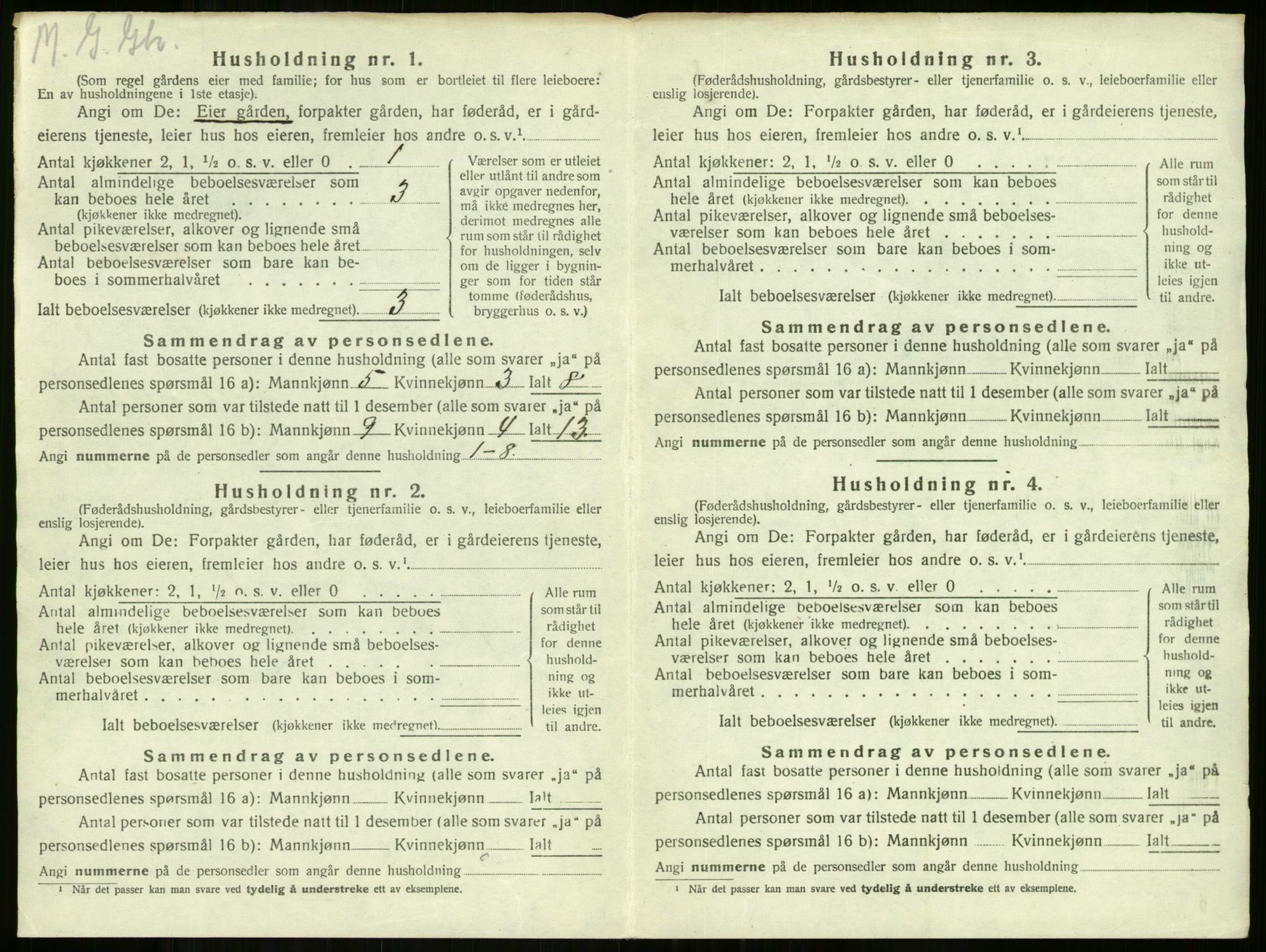 SAKO, 1920 census for Stokke, 1920, p. 804