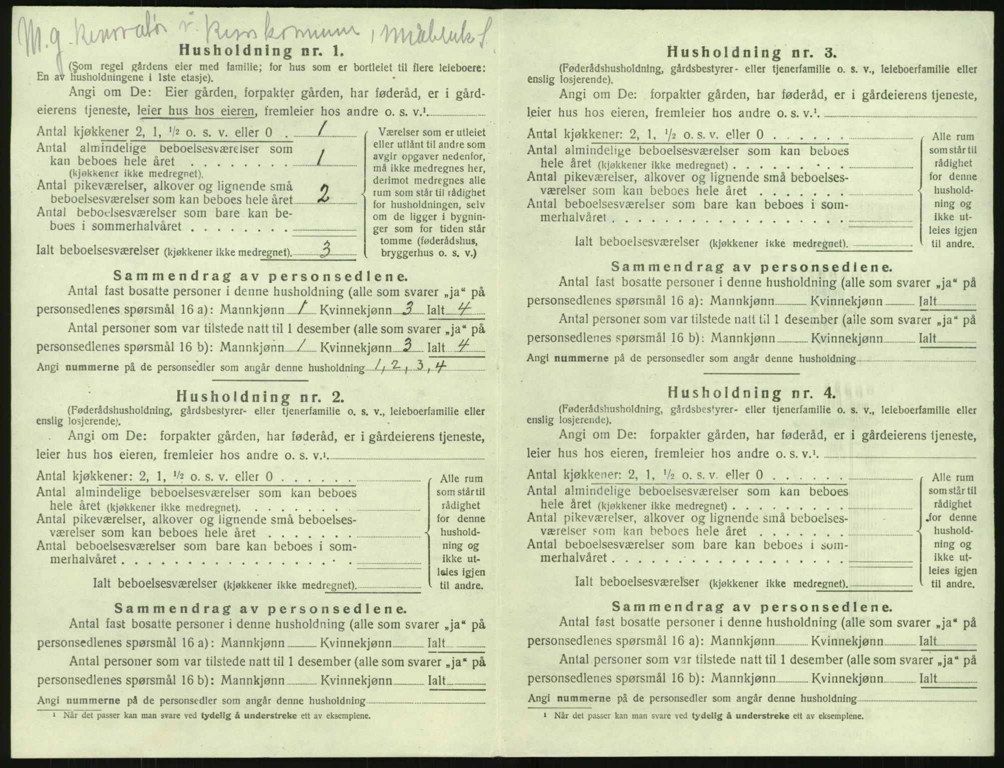 SAK, 1920 census for Søndeled, 1920, p. 394