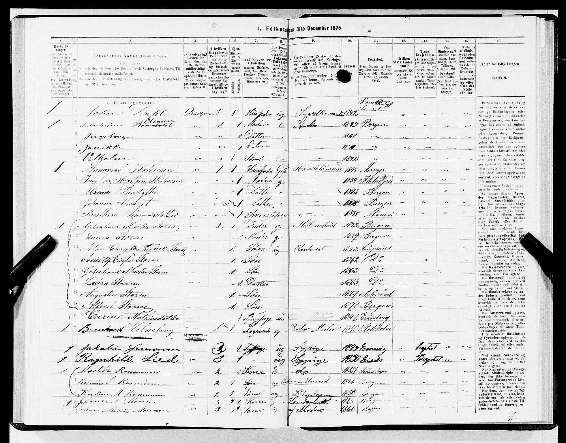 SAB, 1875 census for 1301 Bergen, 1875, p. 2472