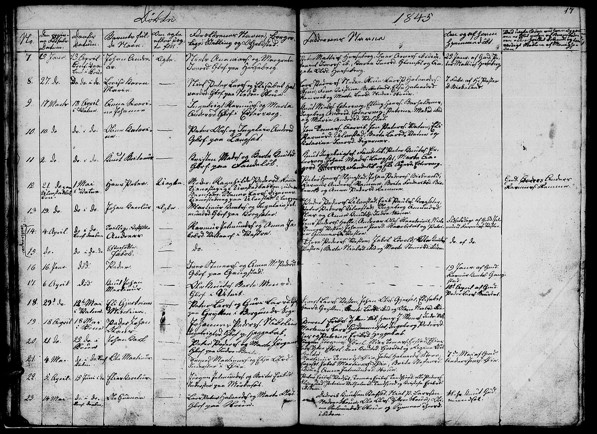 Ministerialprotokoller, klokkerbøker og fødselsregistre - Møre og Romsdal, AV/SAT-A-1454/524/L0362: Parish register (copy) no. 524C03, 1840-1854, p. 17