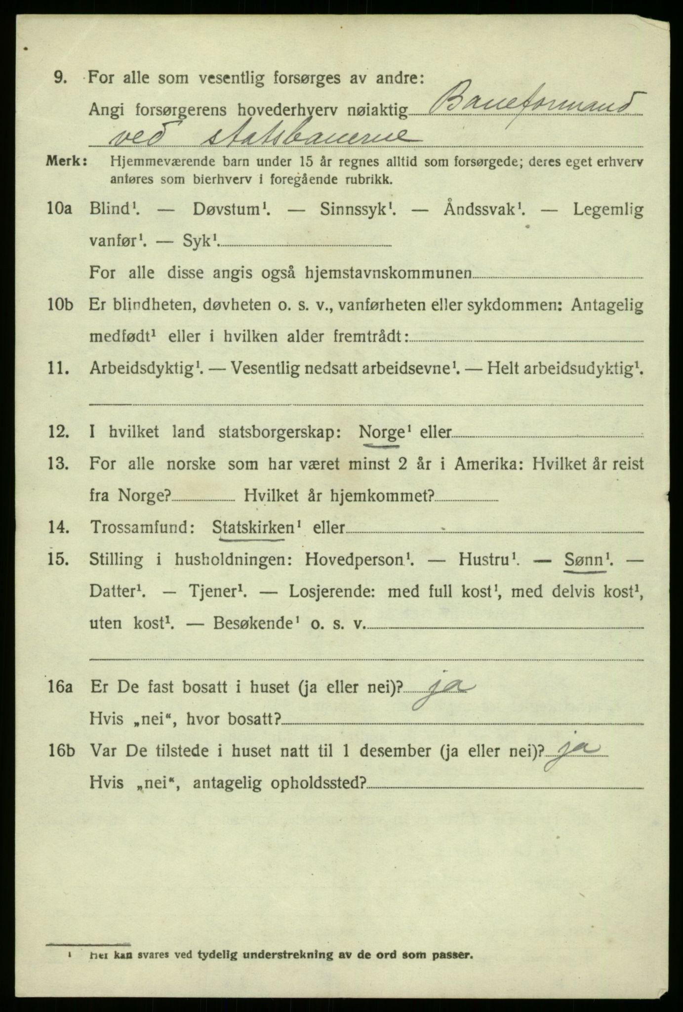 SAB, 1920 census for Bruvik, 1920, p. 5443