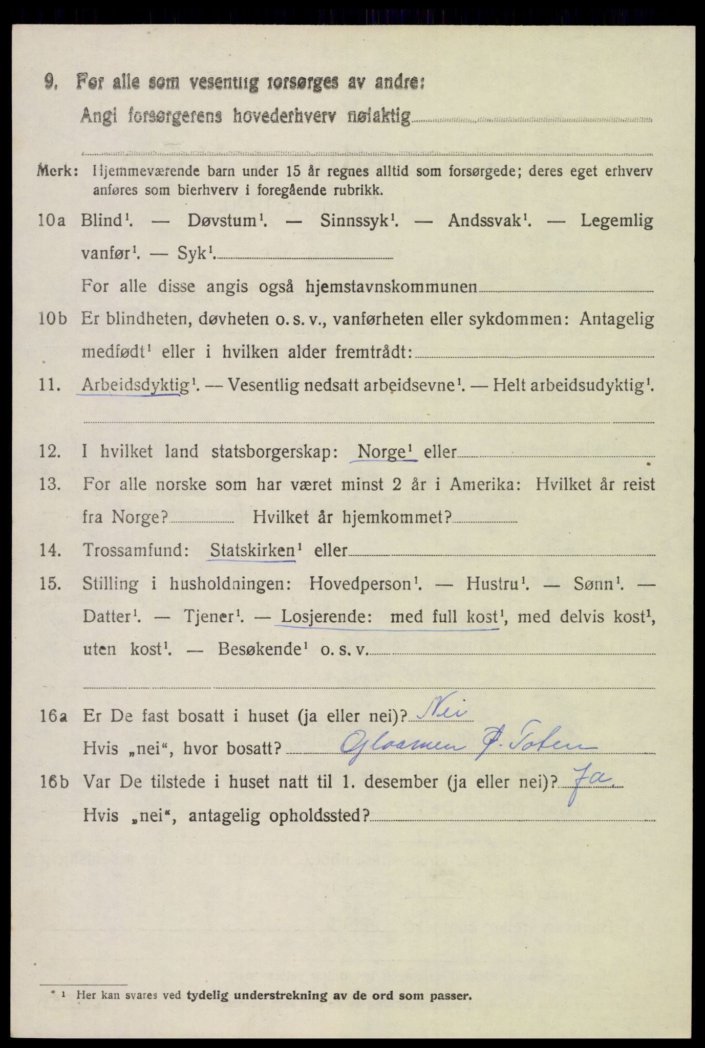 SAH, 1920 census for Østre Toten, 1920, p. 22195