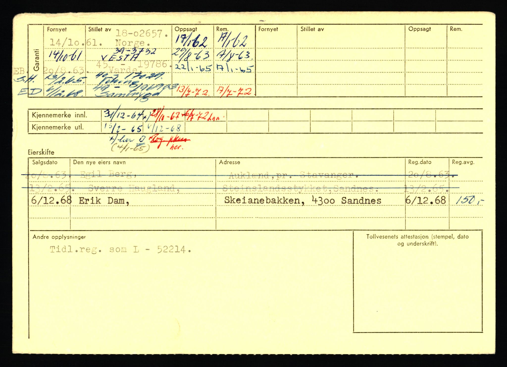 Stavanger trafikkstasjon, AV/SAST-A-101942/0/F/L0071: L-80500 - L-82199, 1930-1971, p. 1290