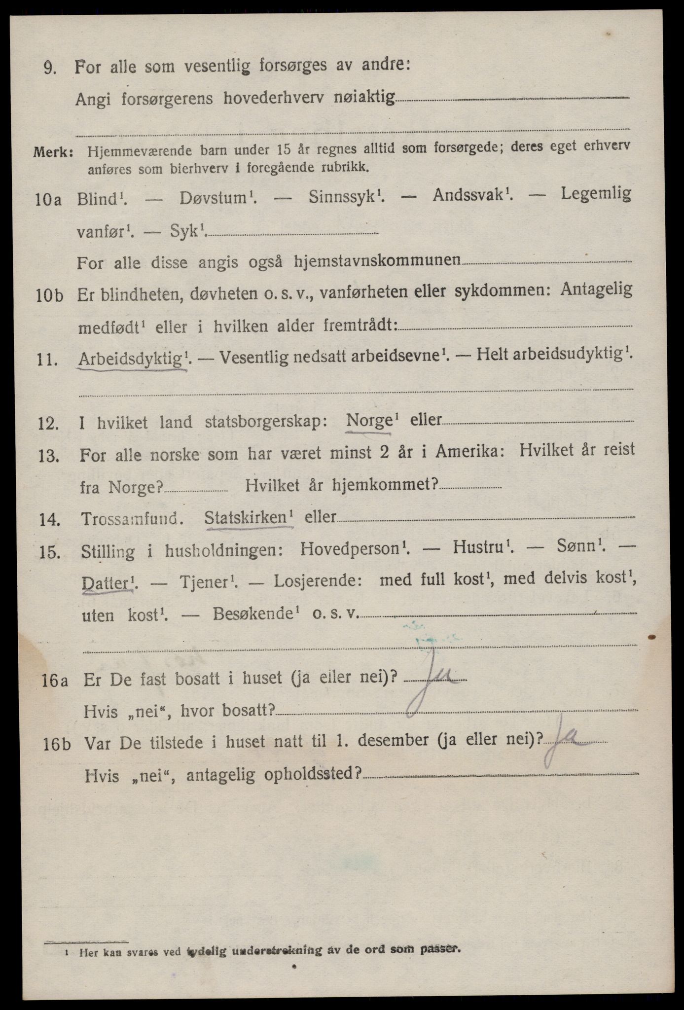 SAKO, 1920 census for Seljord, 1920, p. 2383