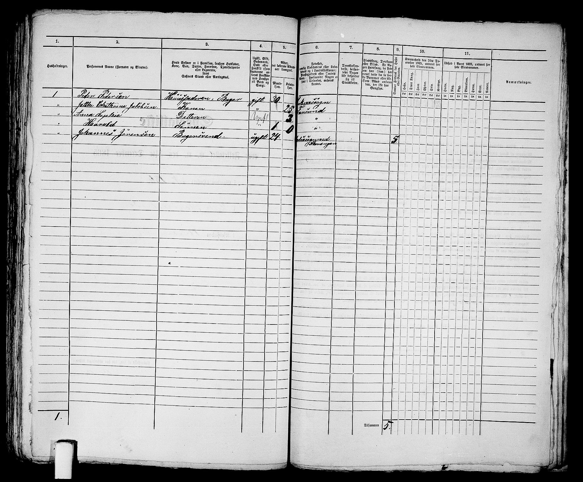 RA, 1865 census for Vanse/Farsund, 1865, p. 359