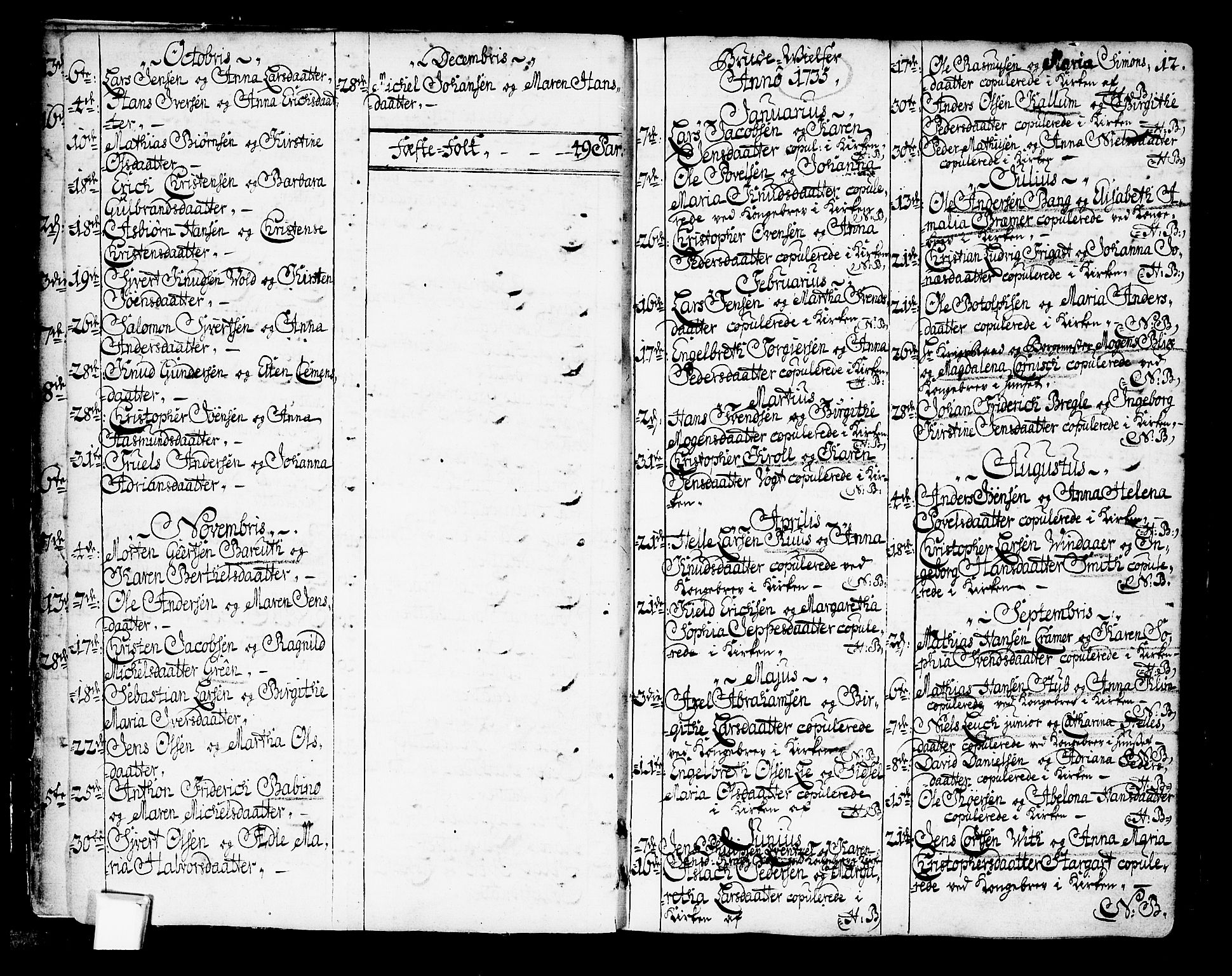 Oslo domkirke Kirkebøker, SAO/A-10752/F/Fa/L0003: Parish register (official) no. 3, 1731-1743, p. 12