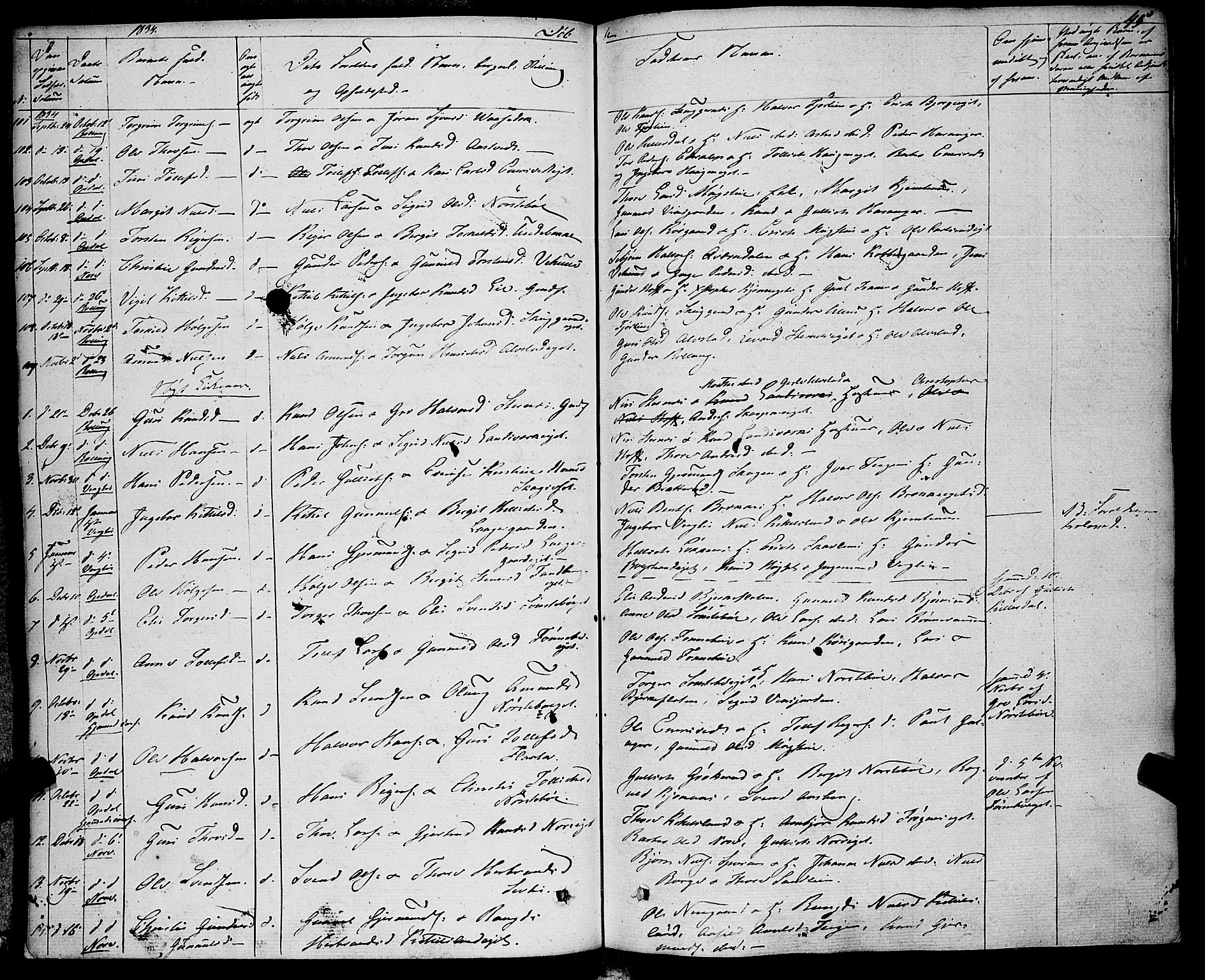 Rollag kirkebøker, SAKO/A-240/F/Fa/L0007: Parish register (official) no. I 7, 1828-1847, p. 45