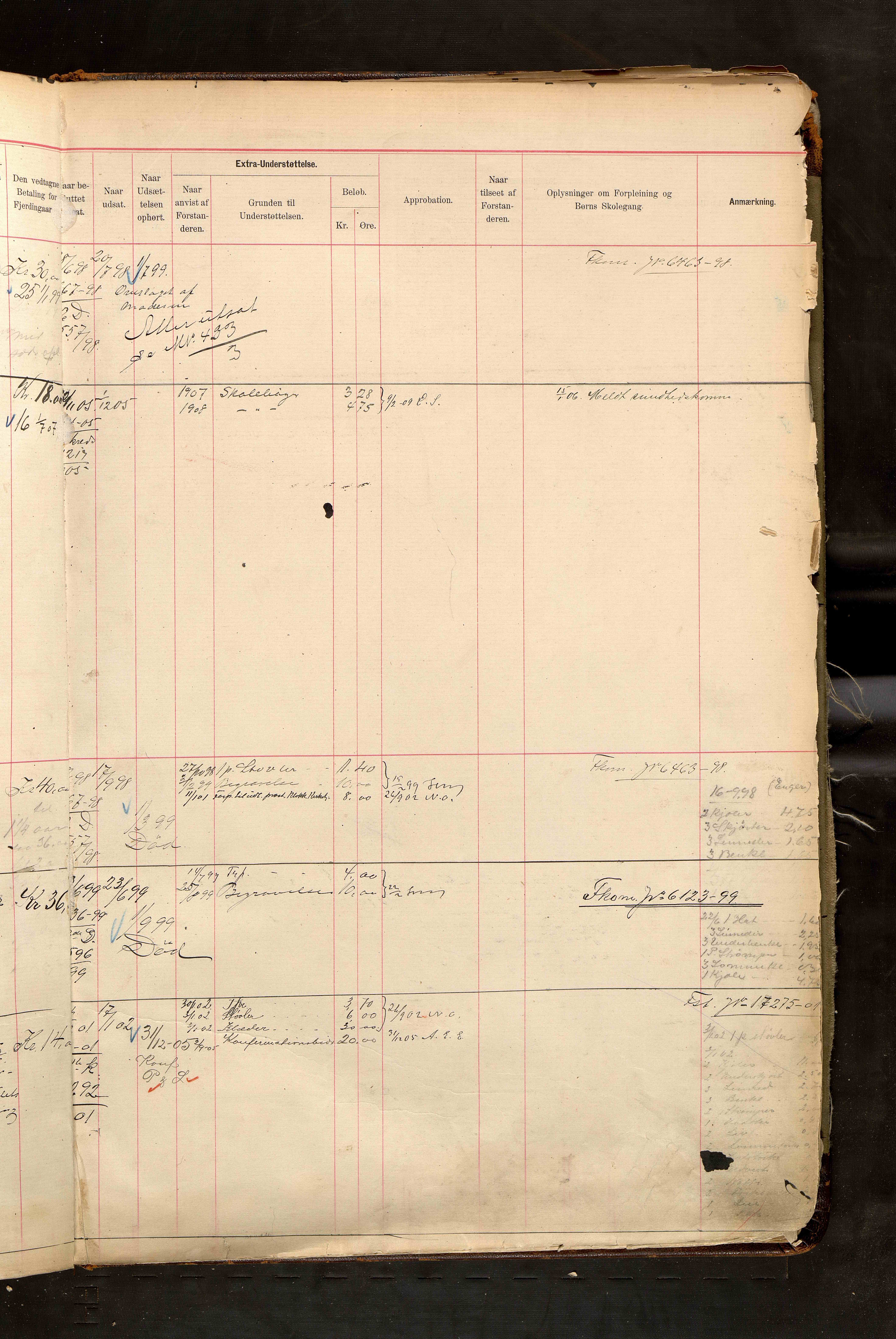 Fattigvesenet, OBA/A-20045/H/Hd/L0005: Manntallsprotokoll. Mnr. 1-500, 1897-1910, p. 478