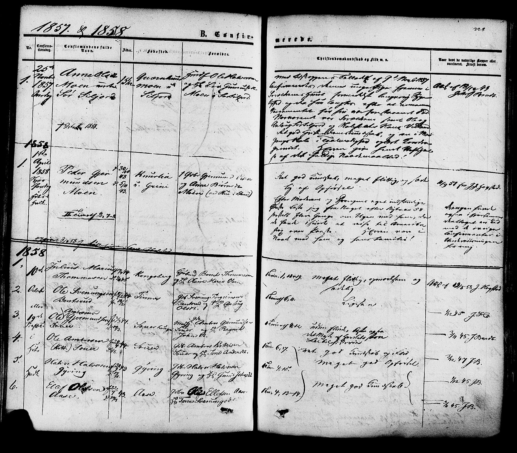 Heddal kirkebøker, SAKO/A-268/F/Fa/L0007: Parish register (official) no. I 7, 1855-1877, p. 228