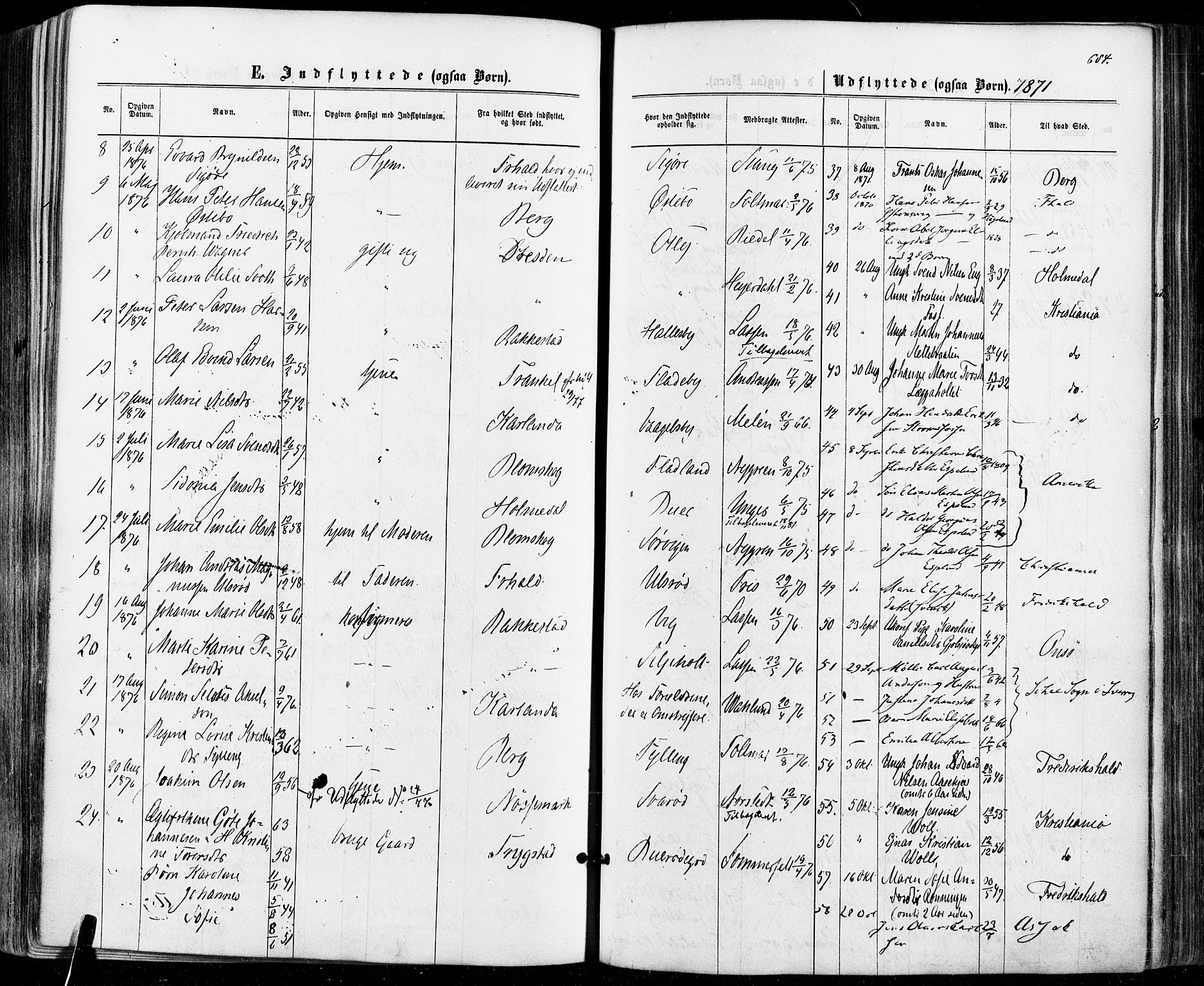 Aremark prestekontor Kirkebøker, SAO/A-10899/F/Fc/L0004: Parish register (official) no. III 4, 1866-1877, p. 683-684