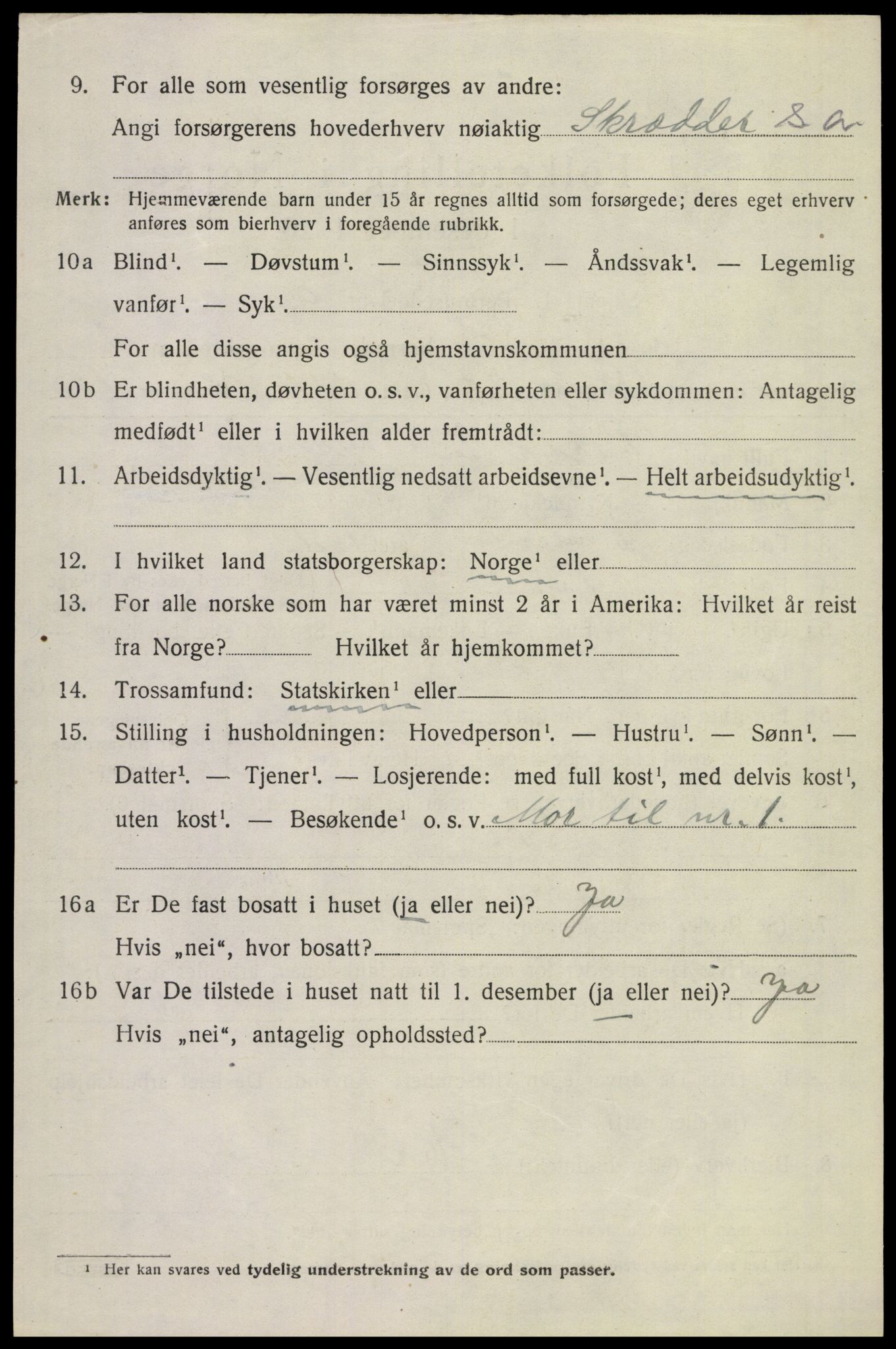 SAST, 1920 census for Gjesdal, 1920, p. 921