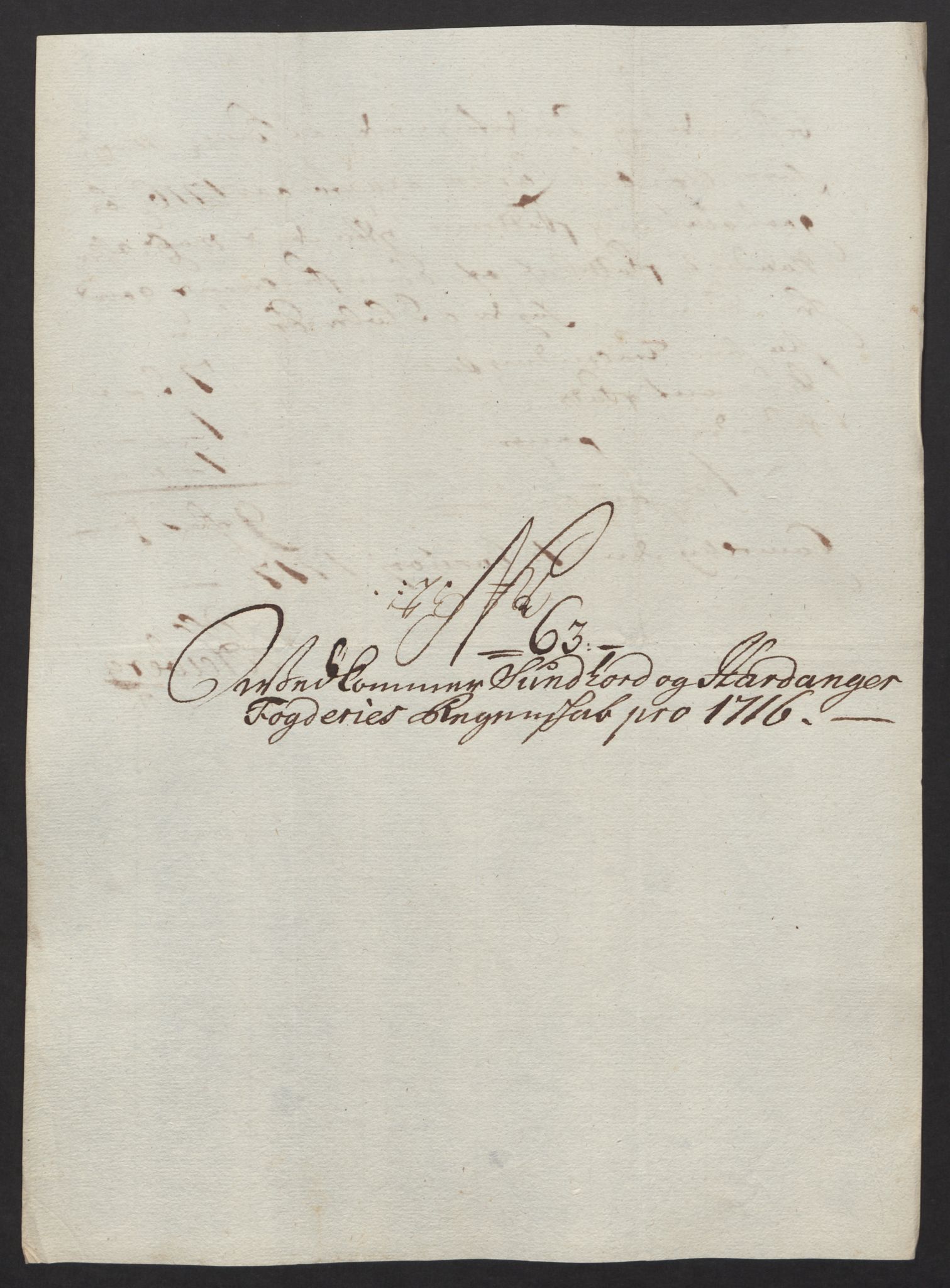 Rentekammeret inntil 1814, Reviderte regnskaper, Fogderegnskap, AV/RA-EA-4092/R48/L2992: Fogderegnskap Sunnhordland og Hardanger, 1716, p. 290