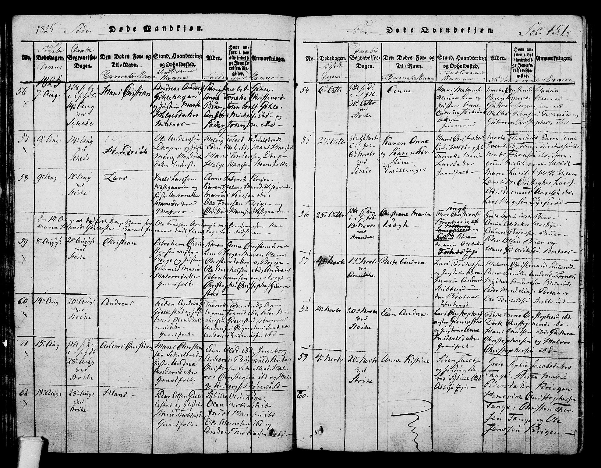 Stokke kirkebøker, AV/SAKO-A-320/F/Fa/L0005: Parish register (official) no. I 5, 1815-1826, p. 151