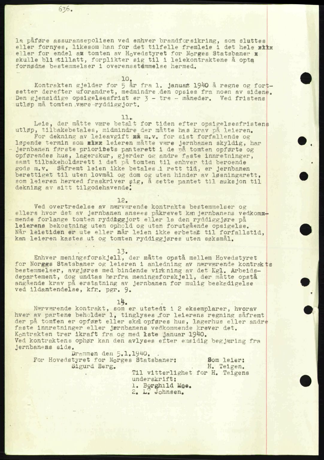 Eiker, Modum og Sigdal sorenskriveri, SAKO/A-123/G/Ga/Gab/L0041: Mortgage book no. A11, 1939-1940, Diary no: : 530/1940