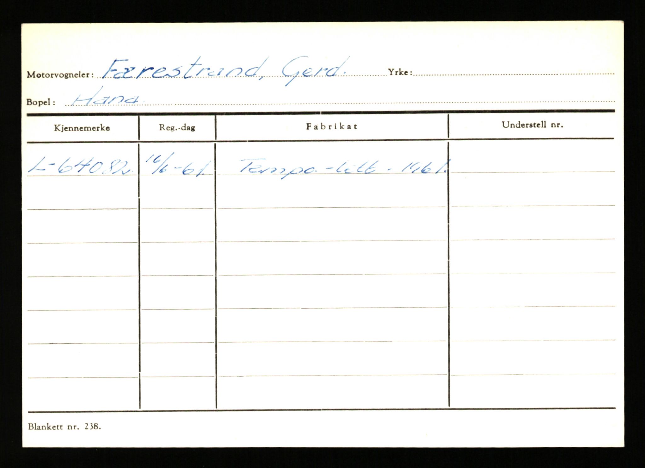 Stavanger trafikkstasjon, SAST/A-101942/0/H/L0010: Fuglestad - Gjestland, 1930-1971, p. 617