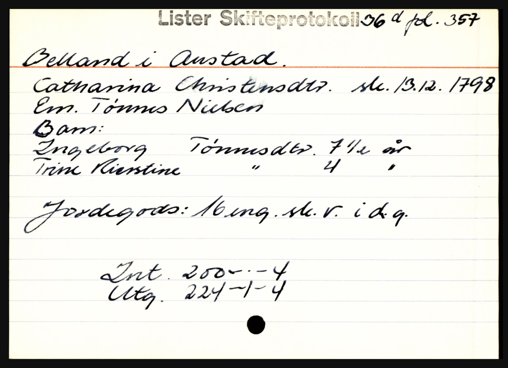 Lister sorenskriveri, AV/SAK-1221-0003/H, p. 1207