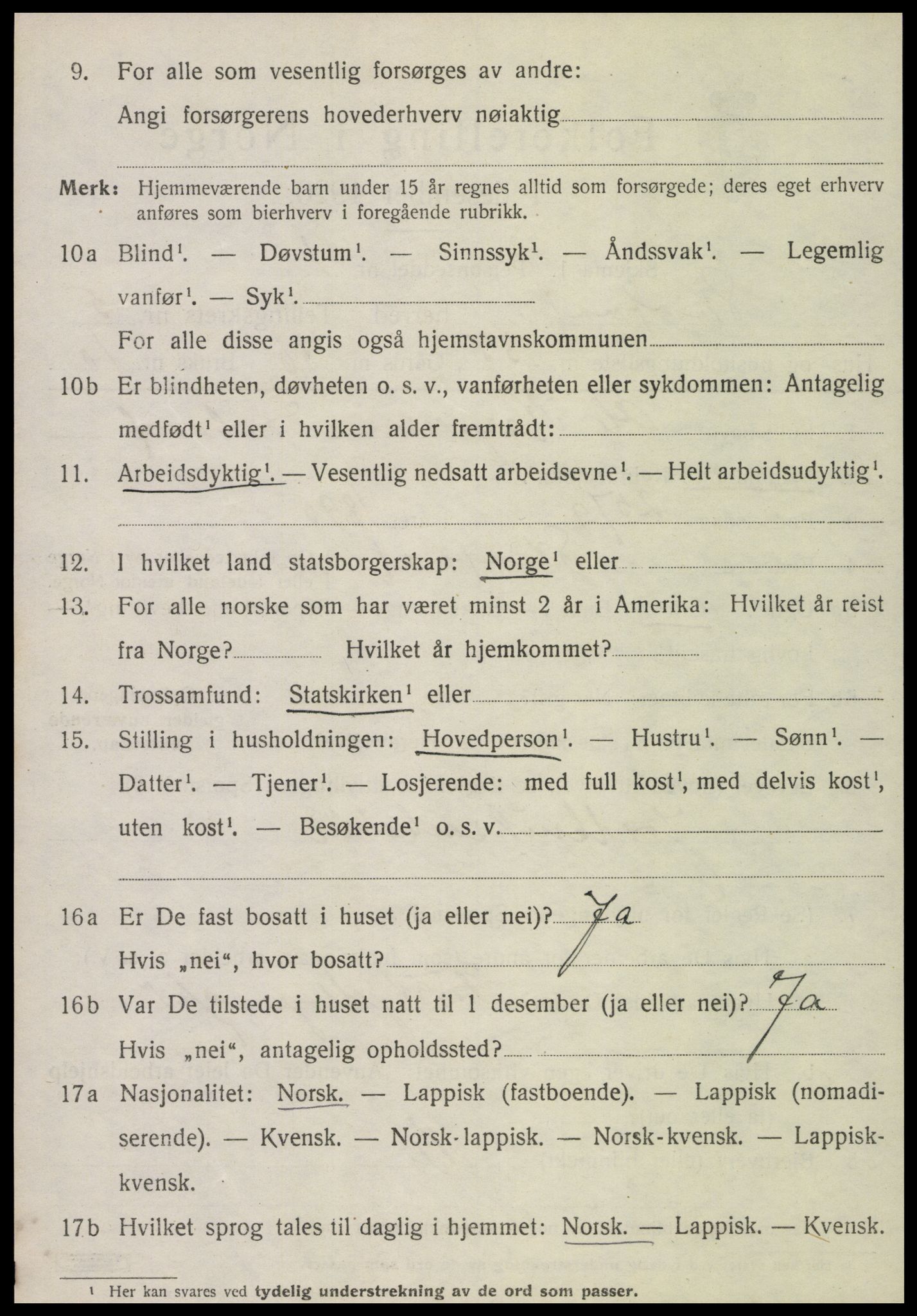 SAT, 1920 census for Skatval, 1920, p. 3884