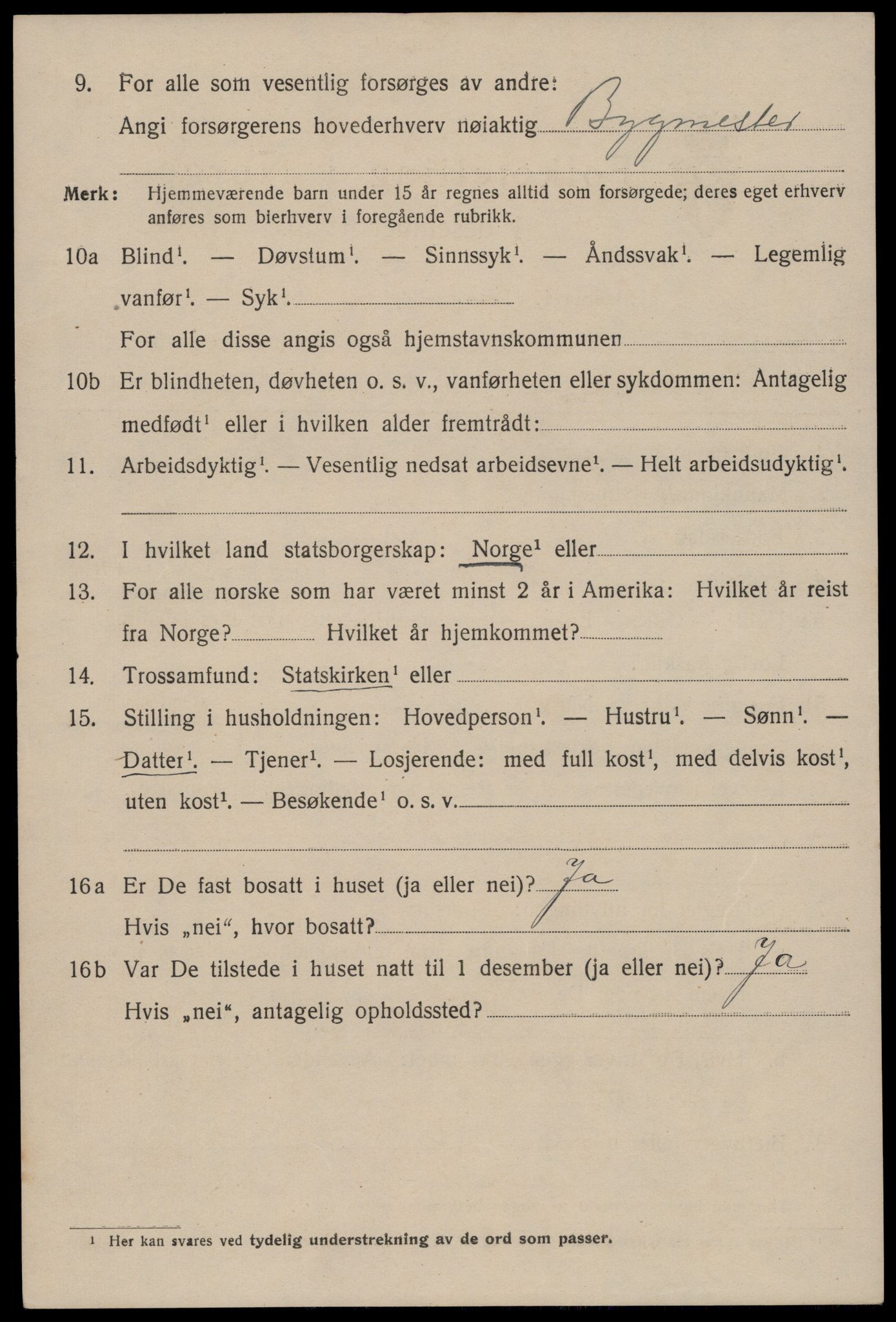 SAST, 1920 census for Stavanger, 1920, p. 61429