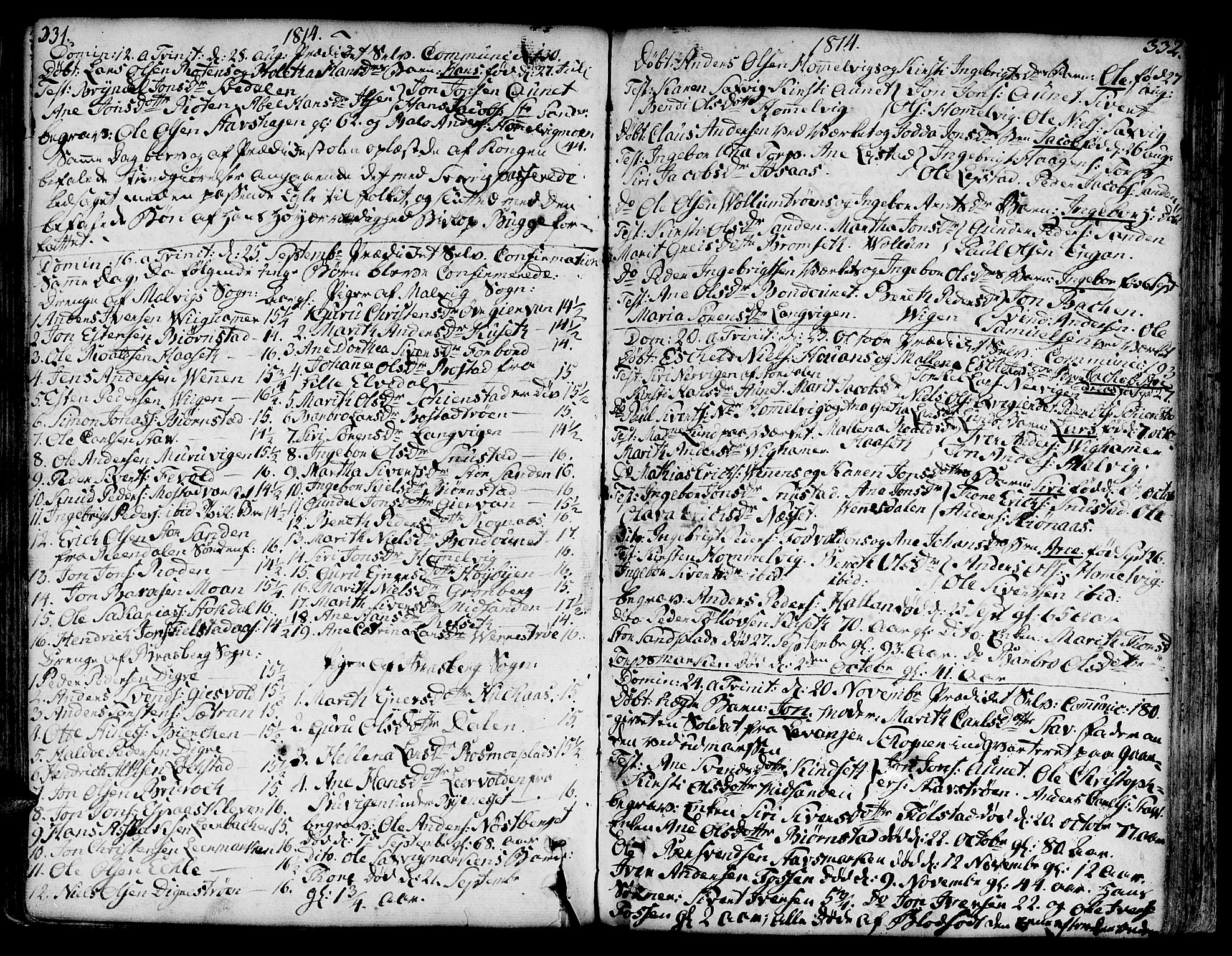 Ministerialprotokoller, klokkerbøker og fødselsregistre - Sør-Trøndelag, SAT/A-1456/606/L0281: Parish register (official) no. 606A02 /2, 1781-1817, p. 331-332