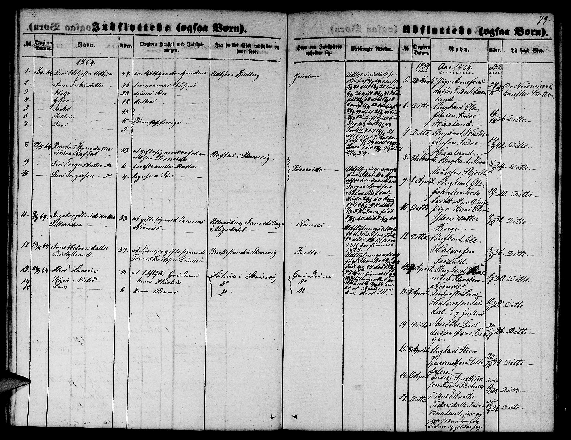 Etne sokneprestembete, SAB/A-75001/H/Hab: Parish register (copy) no. C 2, 1851-1865, p. 79