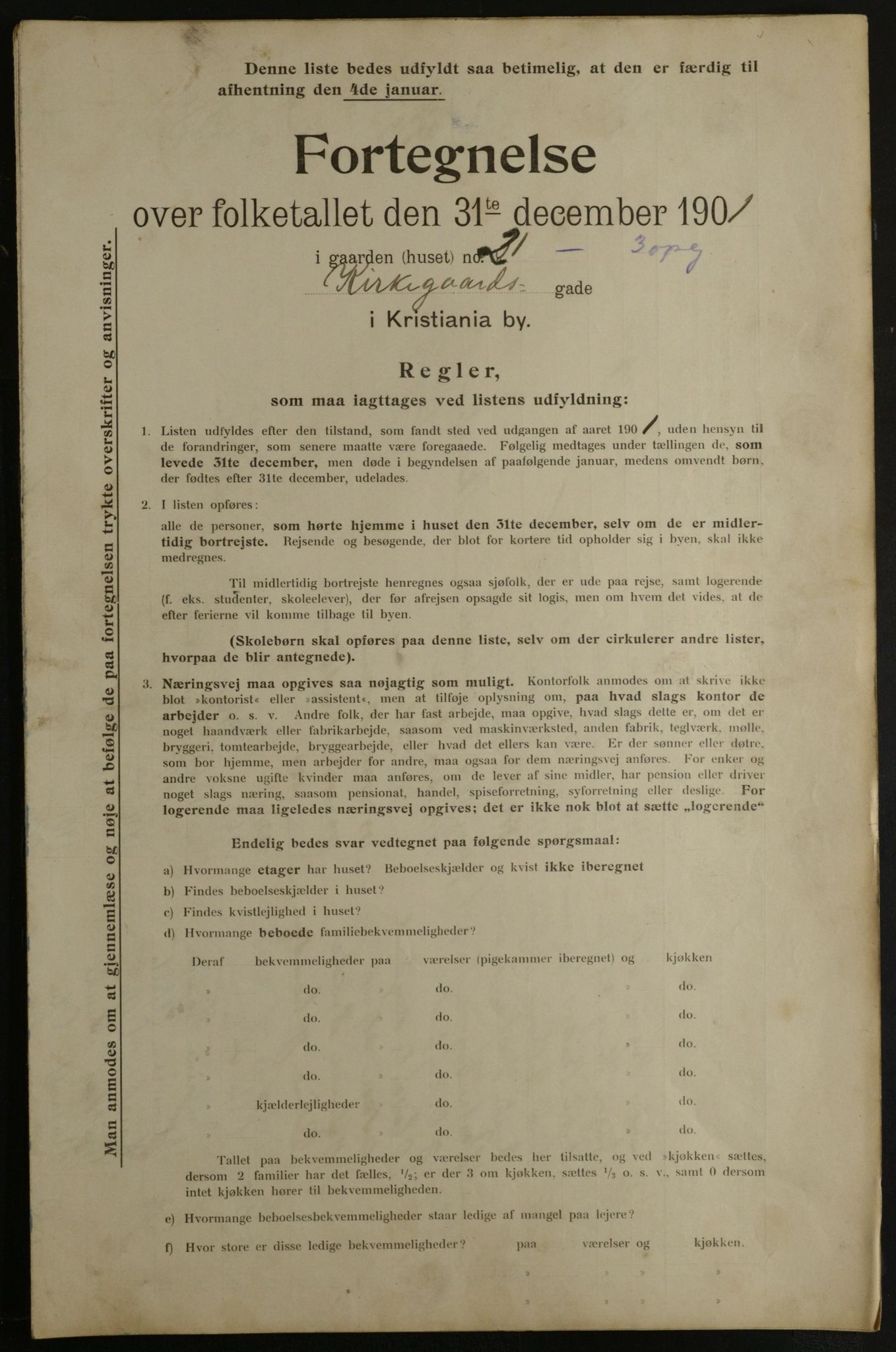 OBA, Municipal Census 1901 for Kristiania, 1901, p. 7870