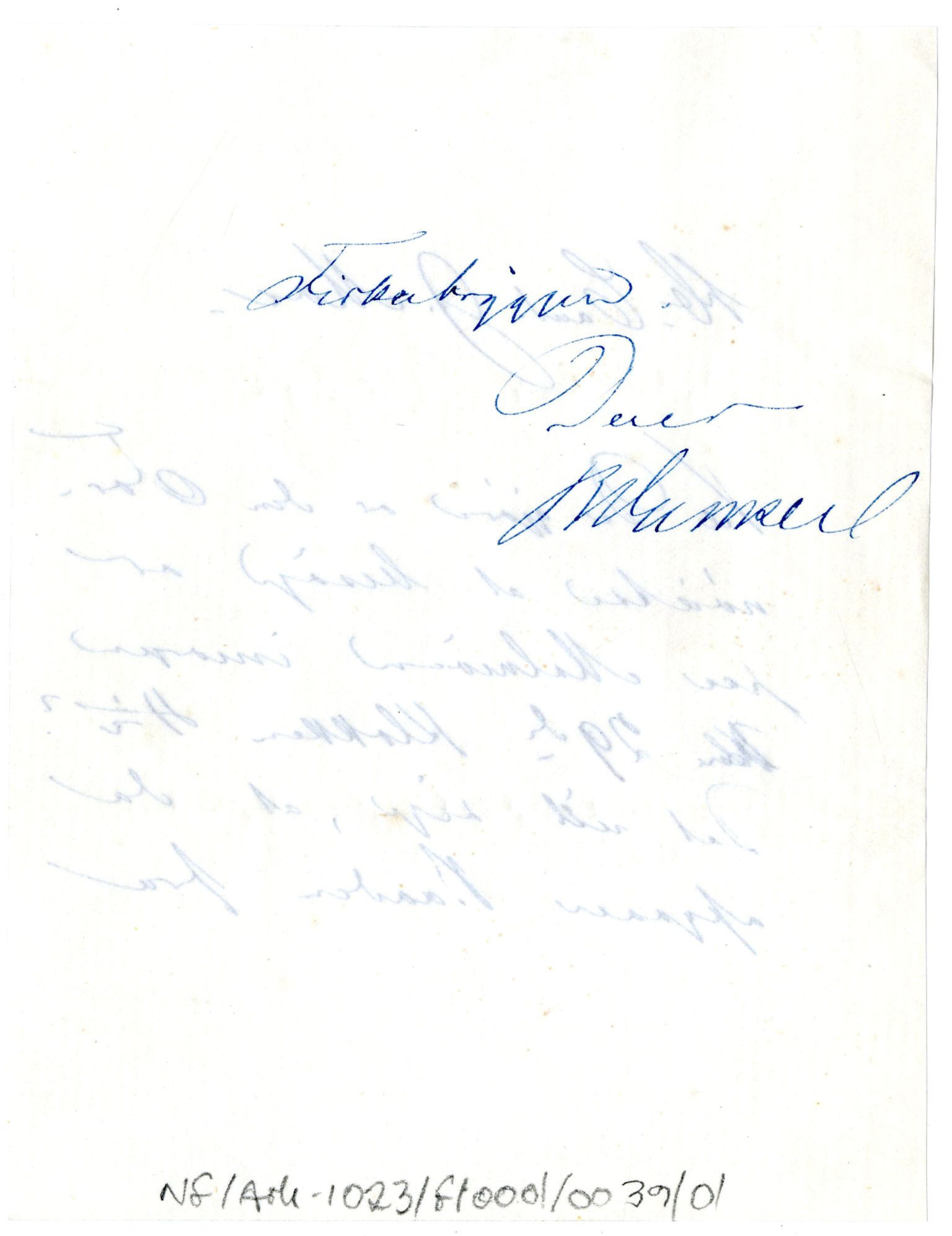 Diderik Maria Aalls brevsamling, NF/Ark-1023/F/L0001: D.M. Aalls brevsamling. A - B, 1738-1889, p. 500