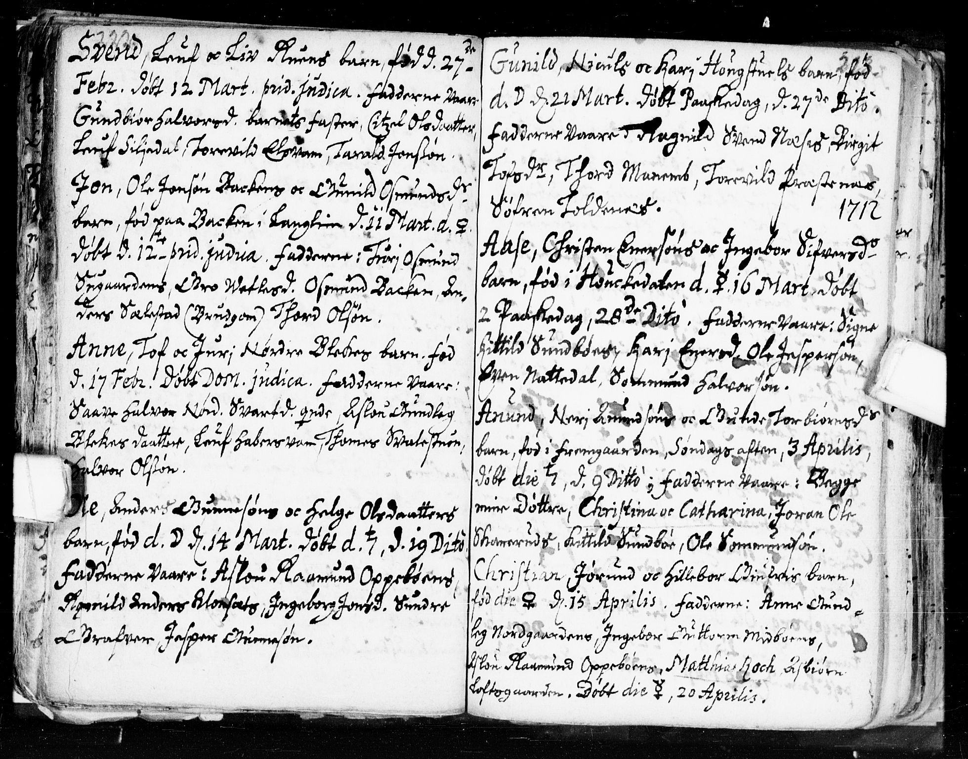 Seljord kirkebøker, SAKO/A-20/F/Fa/L0002: Parish register (official) no. I 2, 1689-1713, p. 222-223