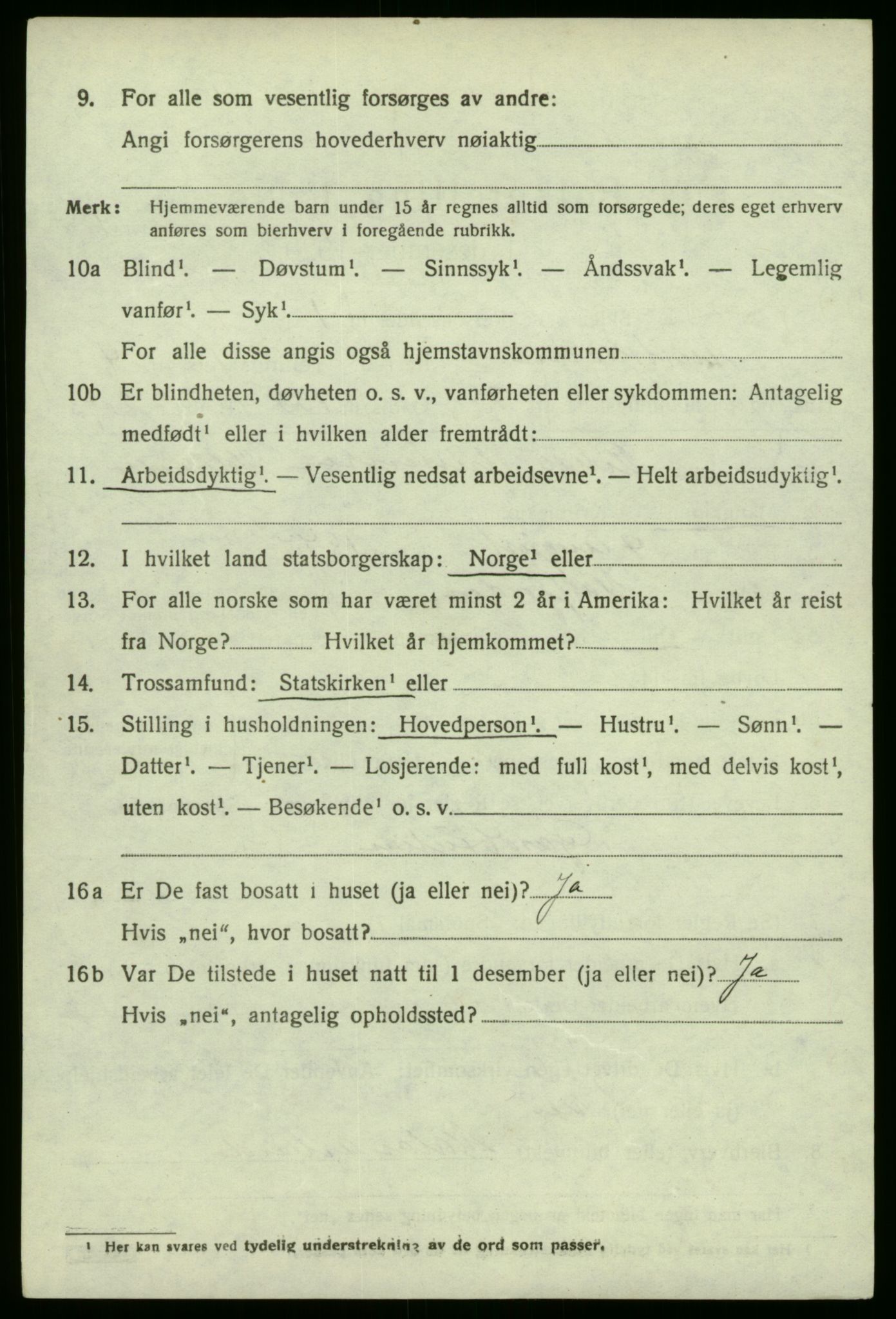 SAB, 1920 census for Austrheim, 1920, p. 1779