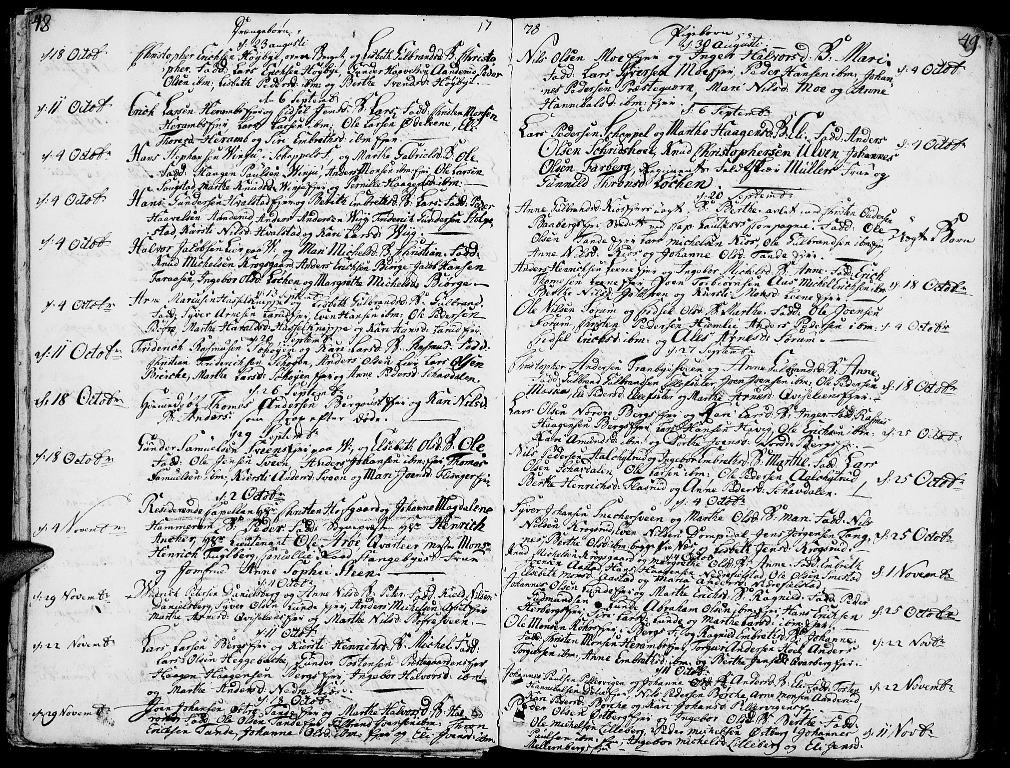 Ringsaker prestekontor, AV/SAH-PREST-014/K/Ka/L0003: Parish register (official) no. 3, 1775-1798, p. 48-49