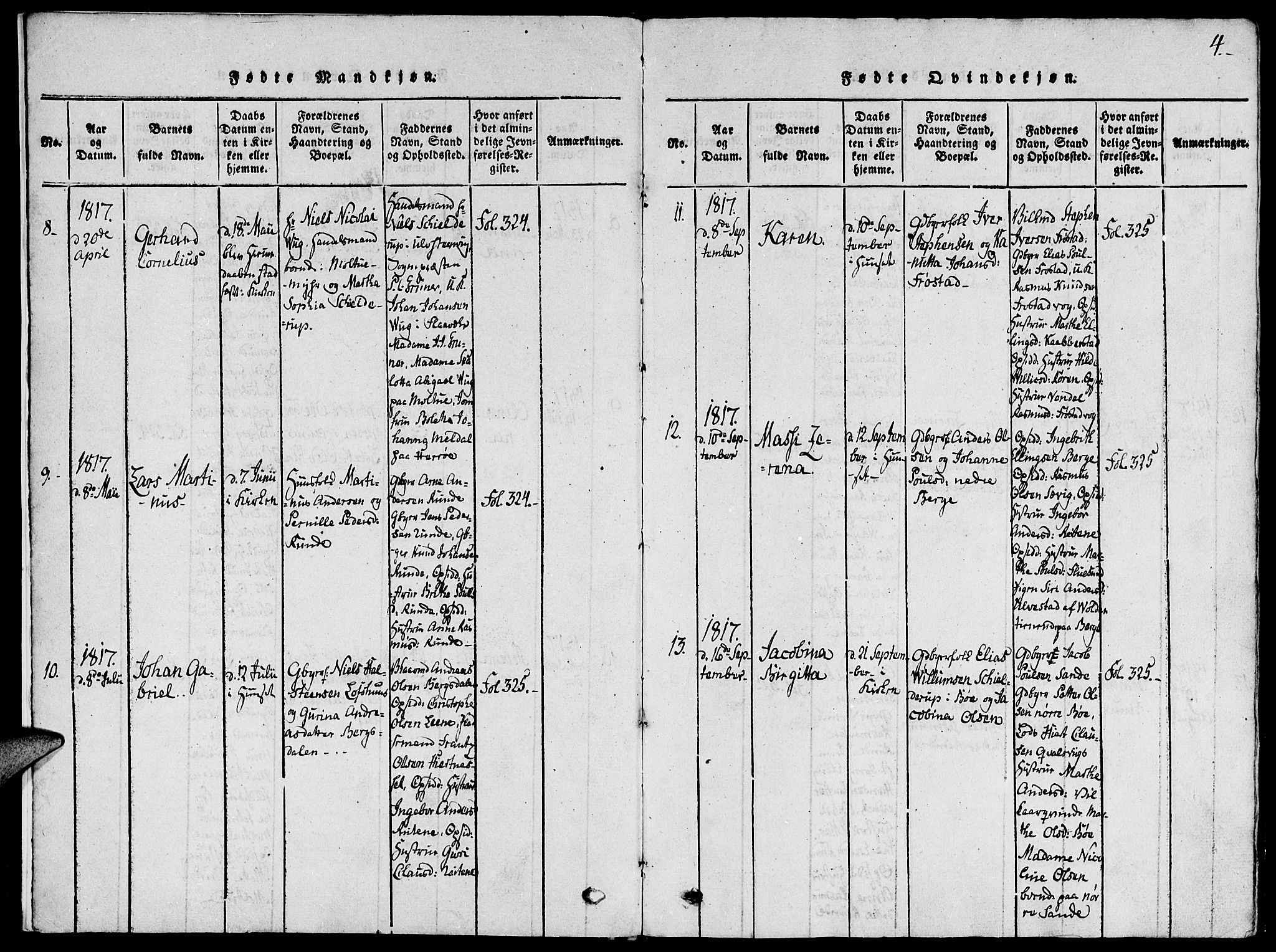 Ministerialprotokoller, klokkerbøker og fødselsregistre - Møre og Romsdal, AV/SAT-A-1454/507/L0069: Parish register (official) no. 507A04, 1816-1841, p. 4