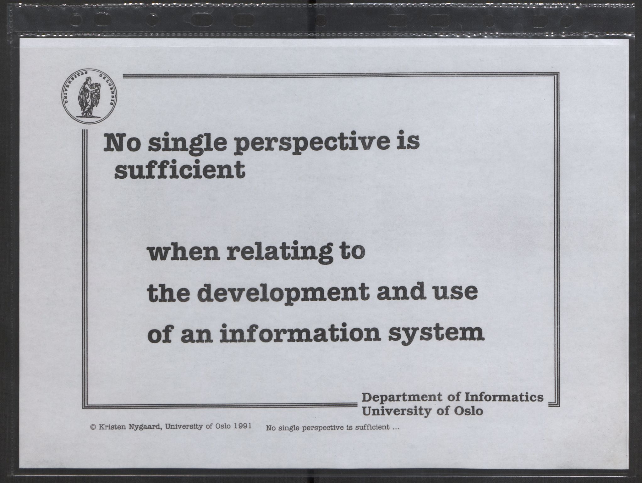 Nygaard, Kristen, AV/RA-PA-1398/F/Fh/L0003: Systemarbeid/brukermedvirkning, 1979-2002, p. 279