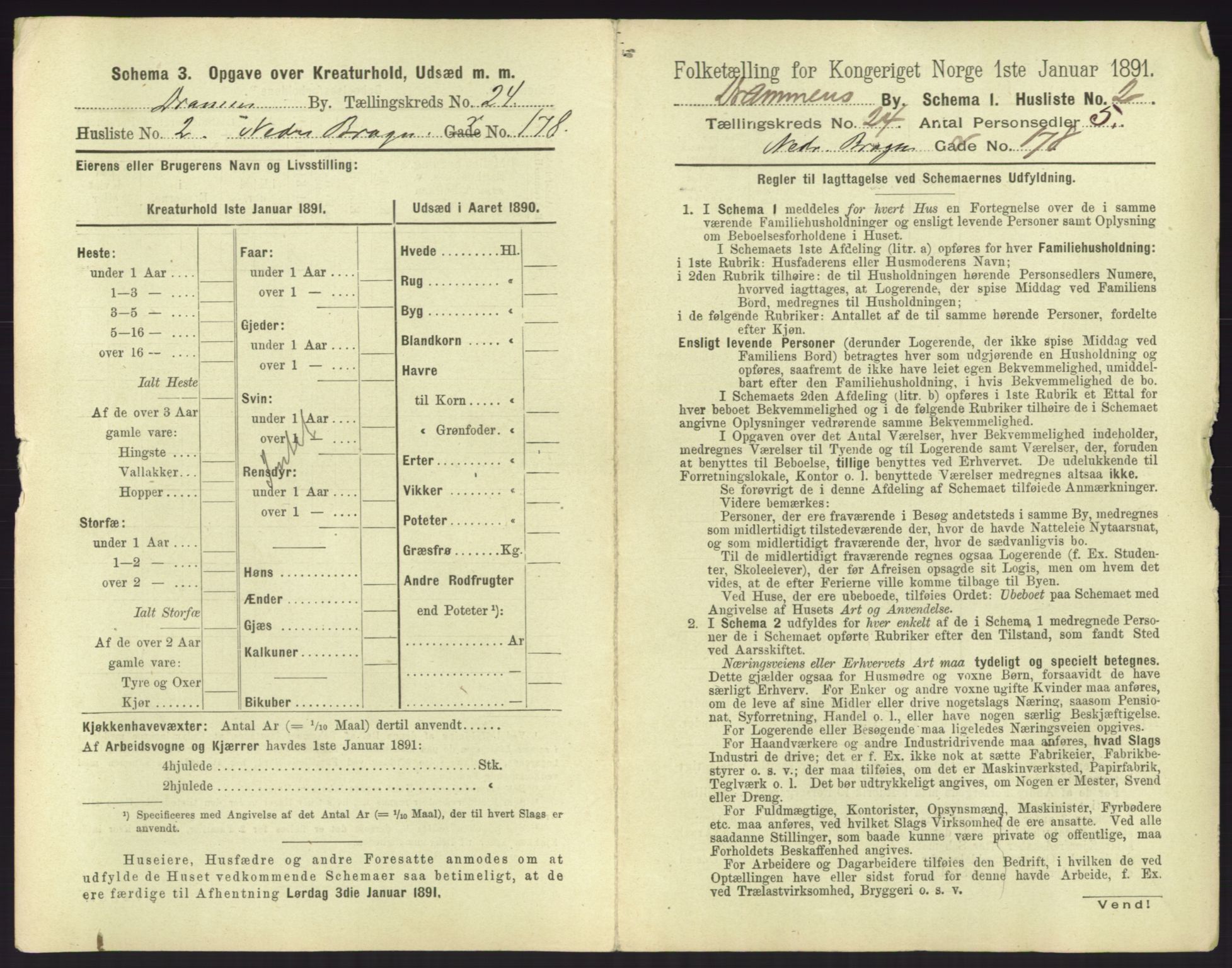 RA, 1891 census for 0602 Drammen, 1891, p. 1997