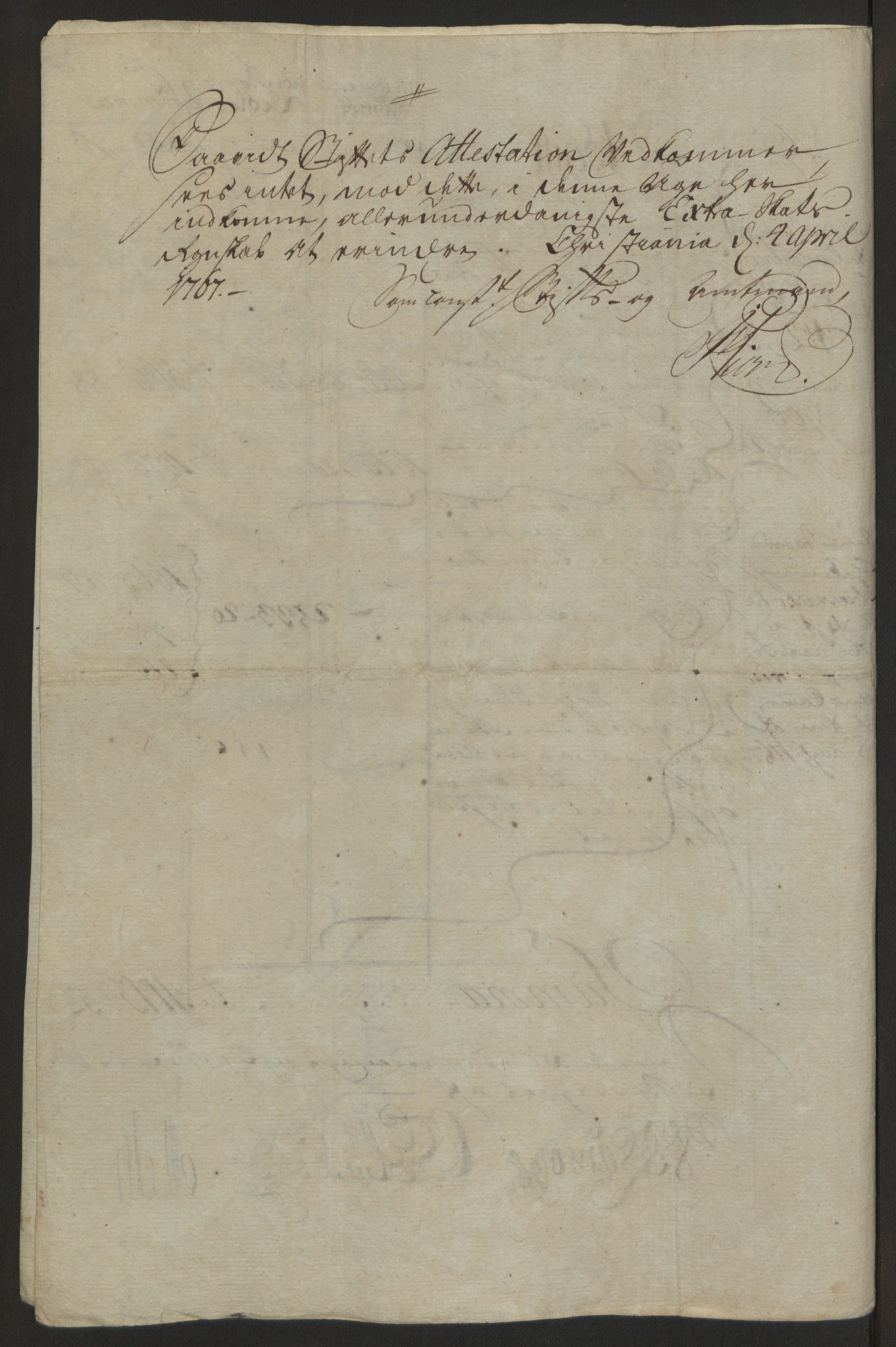 Rentekammeret inntil 1814, Reviderte regnskaper, Byregnskaper, AV/RA-EA-4066/R/Ra/L0006/0001: [A4] Kontribusjonsregnskap / Ekstraskatt, 1762-1772, p. 121