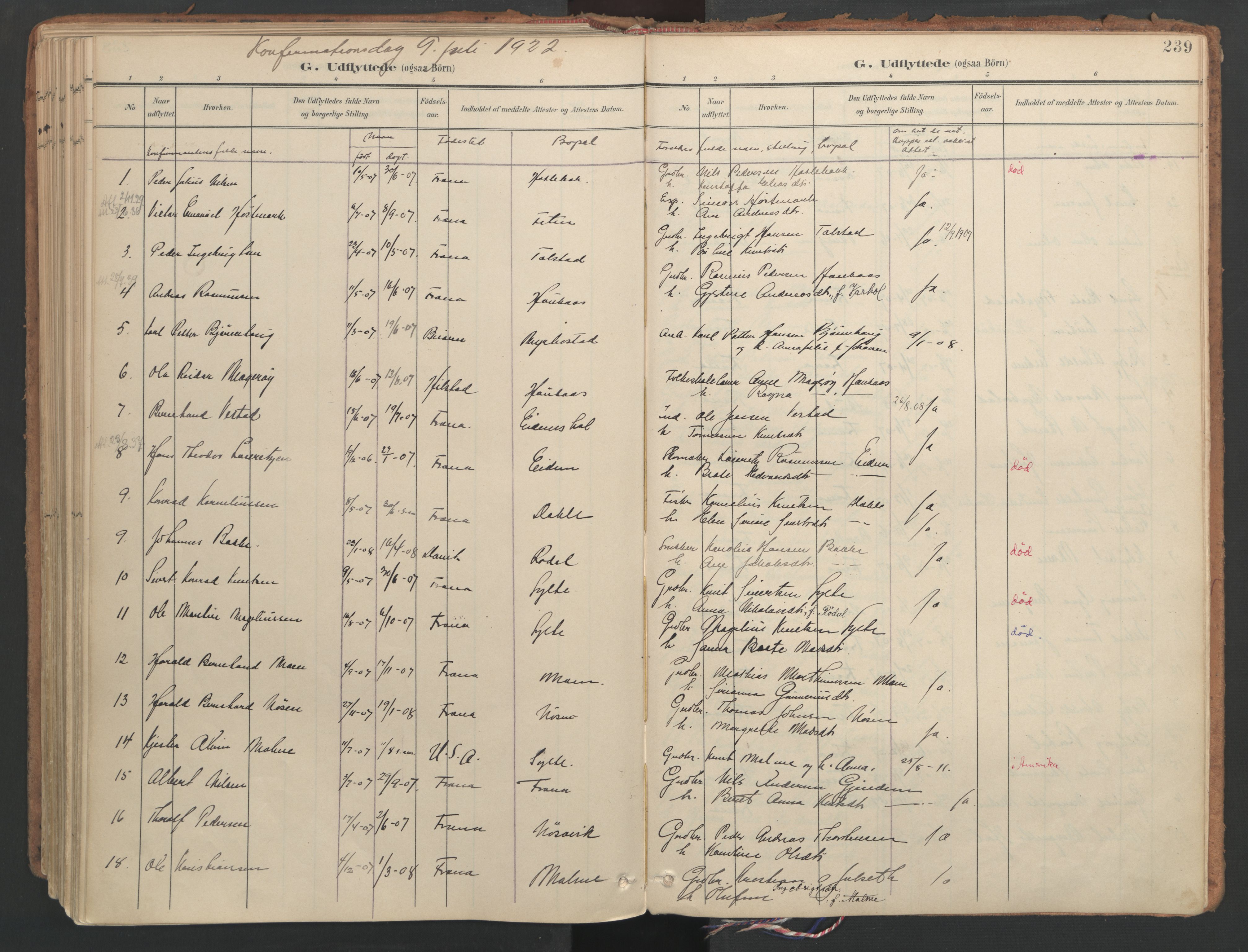 Ministerialprotokoller, klokkerbøker og fødselsregistre - Møre og Romsdal, SAT/A-1454/564/L0741: Parish register (official) no. 564A02, 1900-1976, p. 239