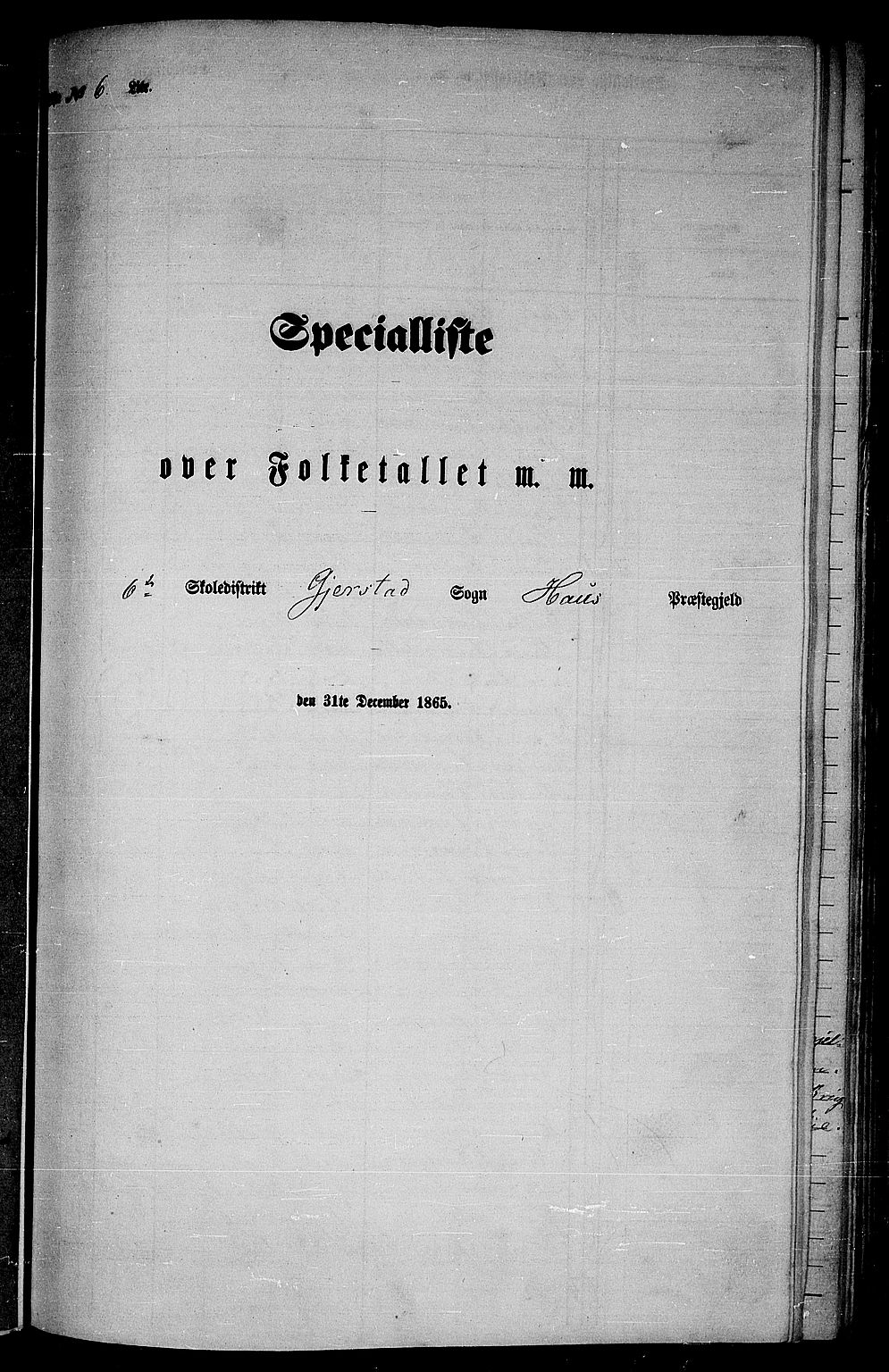 RA, 1865 census for Haus, 1865, p. 113