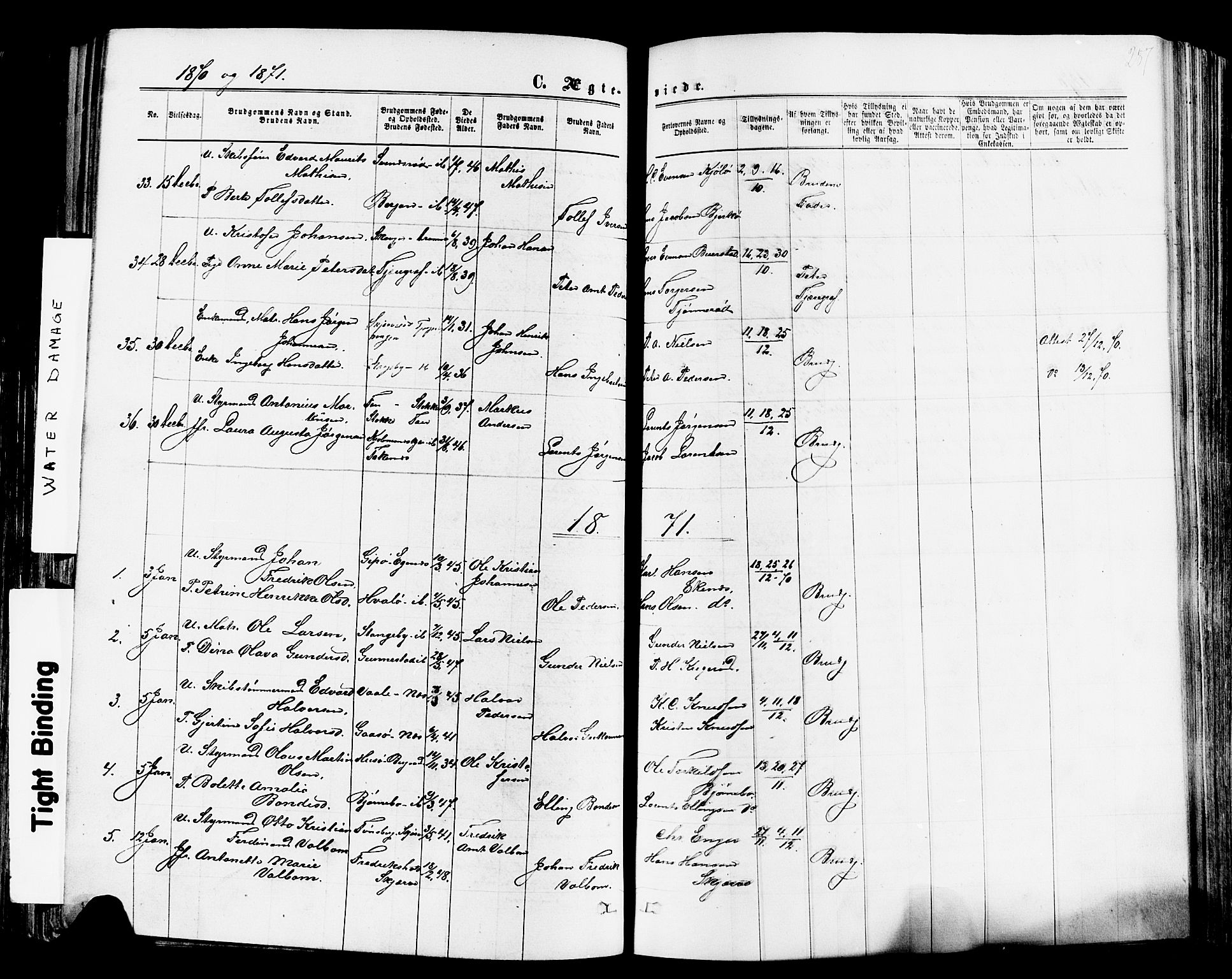 Nøtterøy kirkebøker, AV/SAKO-A-354/F/Fa/L0007: Parish register (official) no. I 7, 1865-1877, p. 287