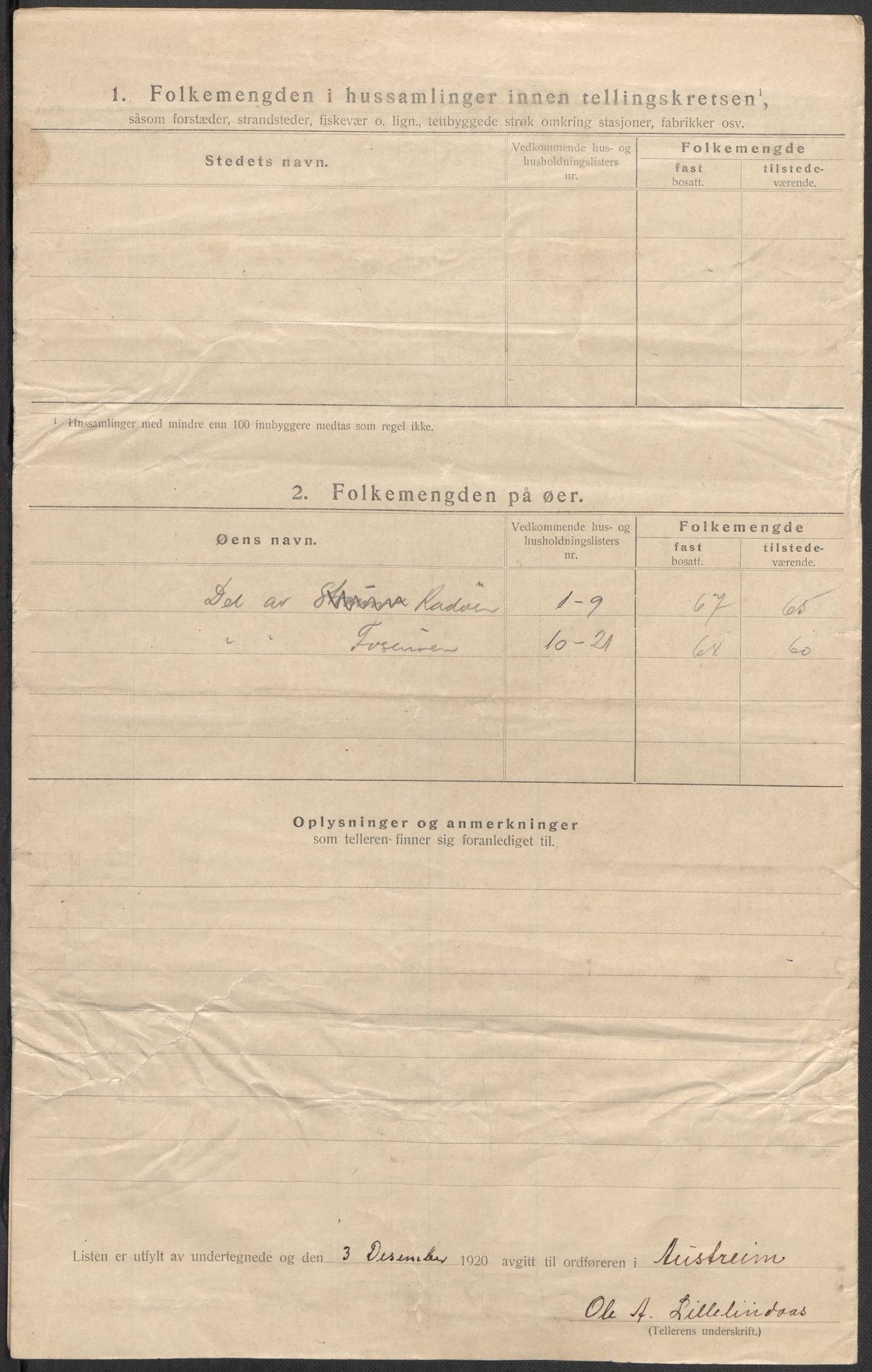 SAB, 1920 census for Austrheim, 1920, p. 31