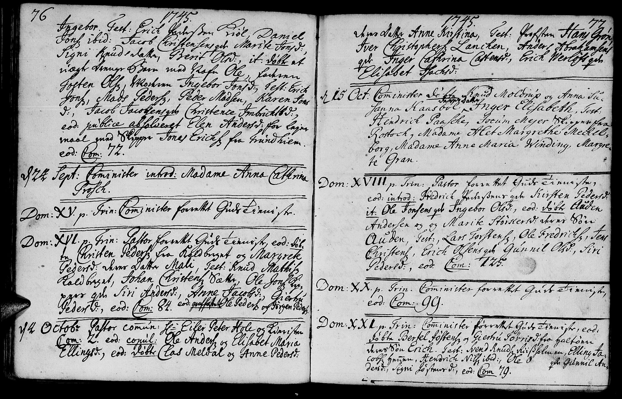 Ministerialprotokoller, klokkerbøker og fødselsregistre - Møre og Romsdal, SAT/A-1454/572/L0839: Parish register (official) no. 572A02, 1739-1754, p. 76-77