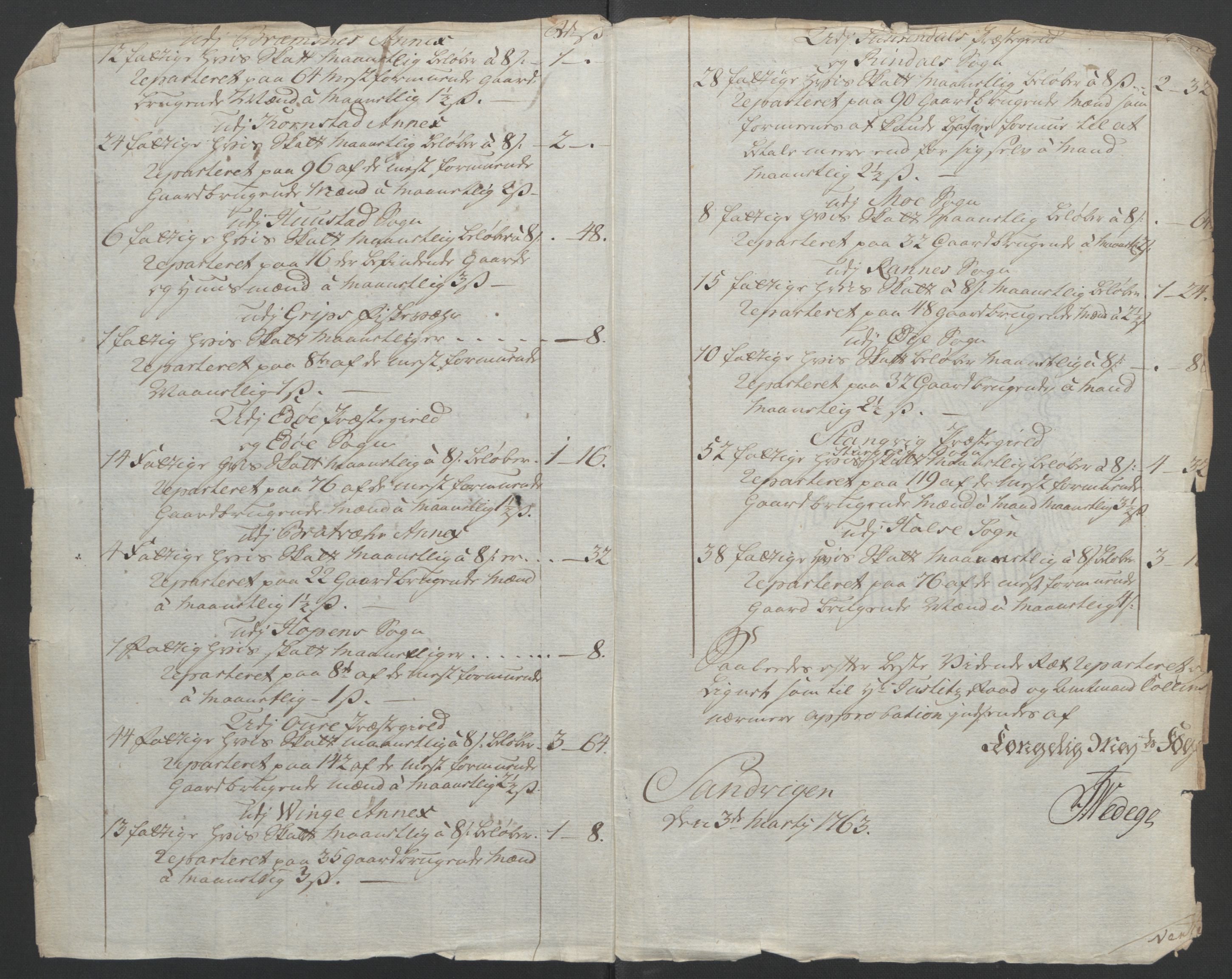 Rentekammeret inntil 1814, Reviderte regnskaper, Fogderegnskap, RA/EA-4092/R56/L3841: Ekstraskatten Nordmøre, 1762-1763, p. 194