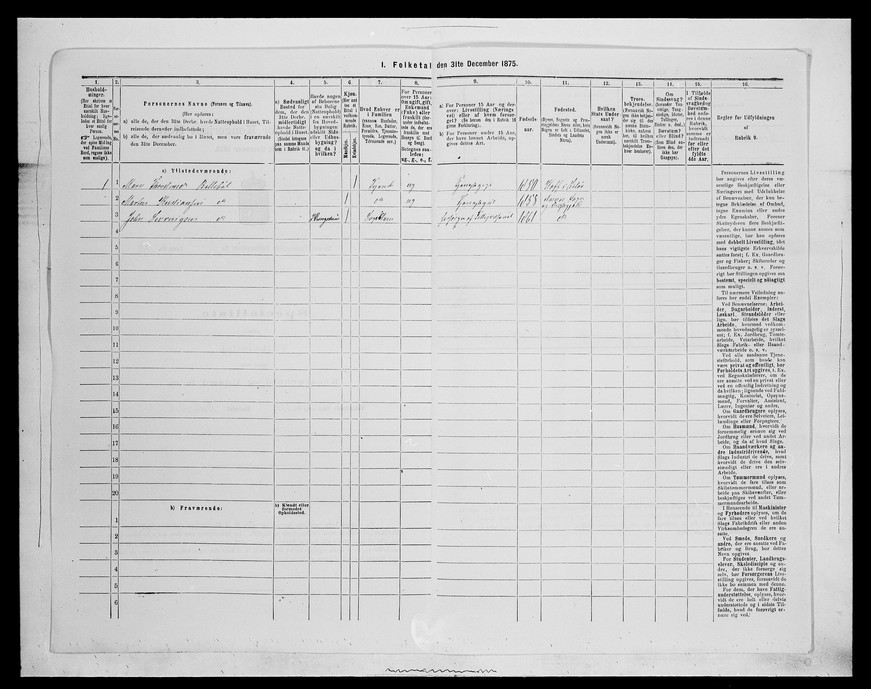 SAH, 1875 census for 0425P Åsnes, 1875, p. 689