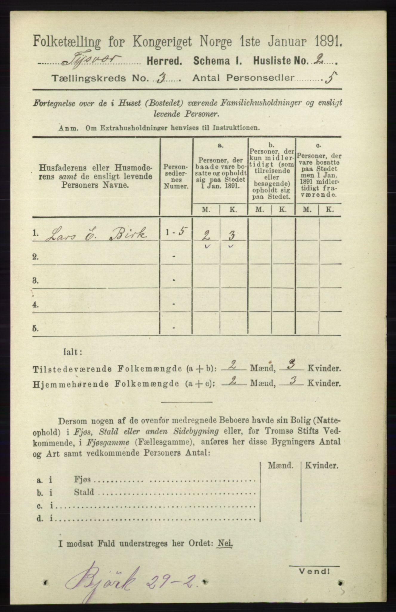 RA, 1891 census for 1146 Tysvær, 1891, p. 1184