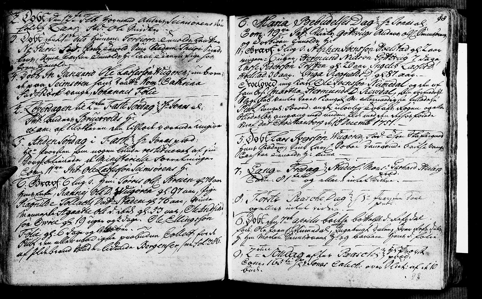 Vik sokneprestembete, AV/SAB-A-81501/H/Haa/Haaa/L0002: Parish register (official) no. A 2 / 1, 1740-1757, p. 98