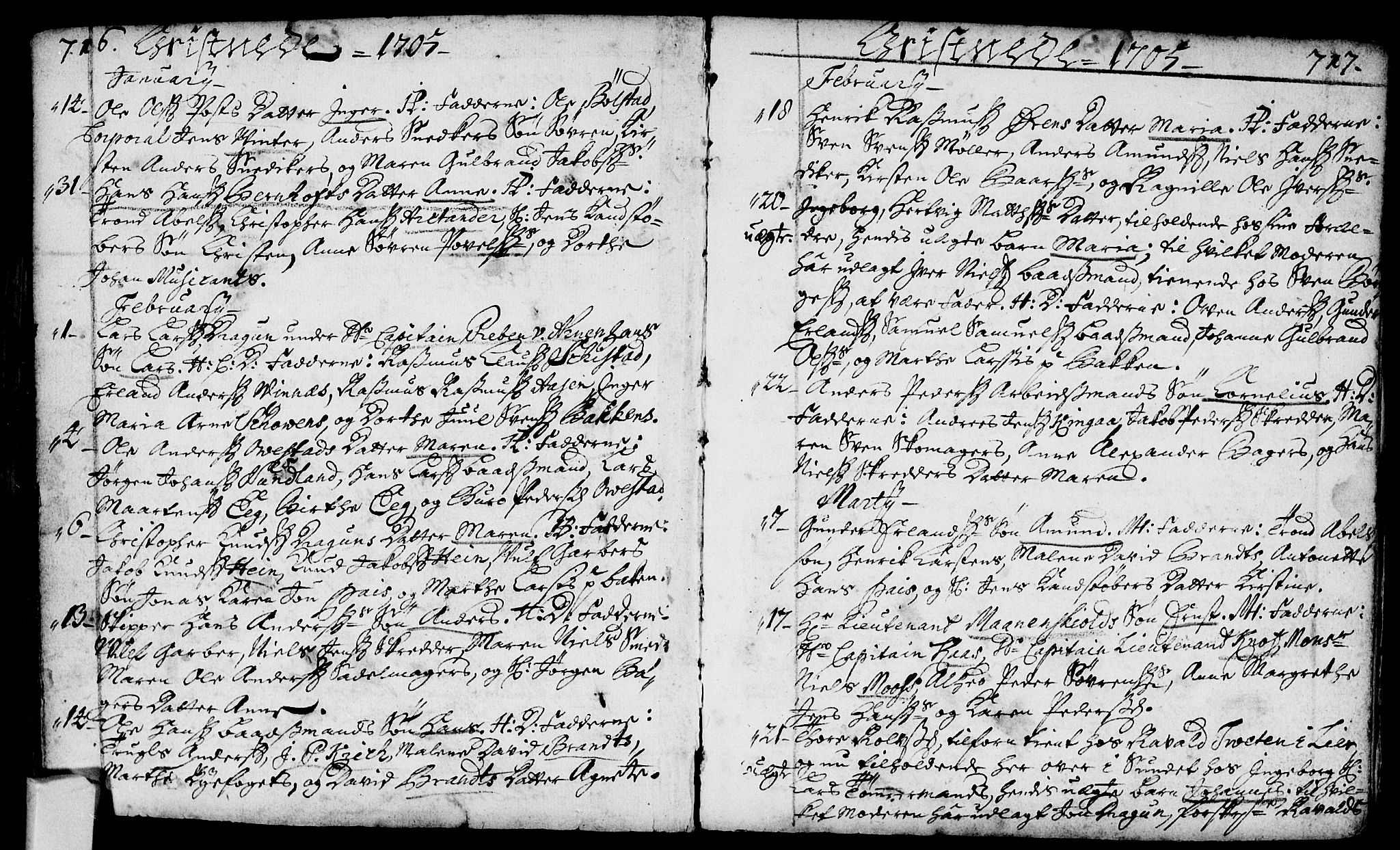 Bragernes kirkebøker, AV/SAKO-A-6/F/Fa/L0002: Parish register (official) no. I 2, 1680-1705, p. 716-717