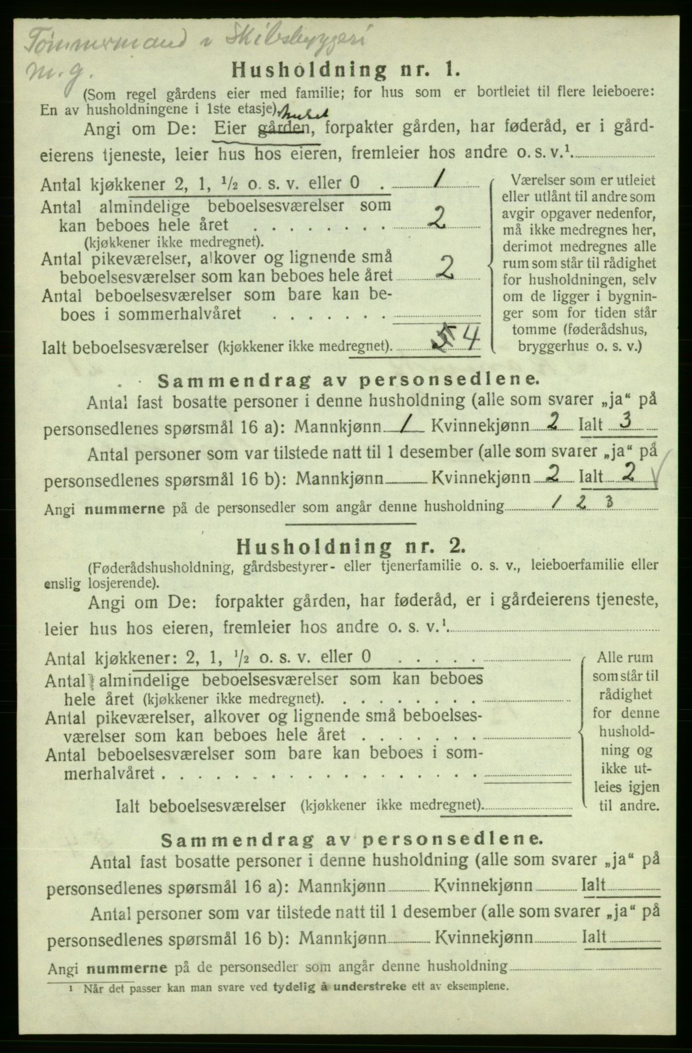 SAB, 1920 census for Skånevik, 1920, p. 2235